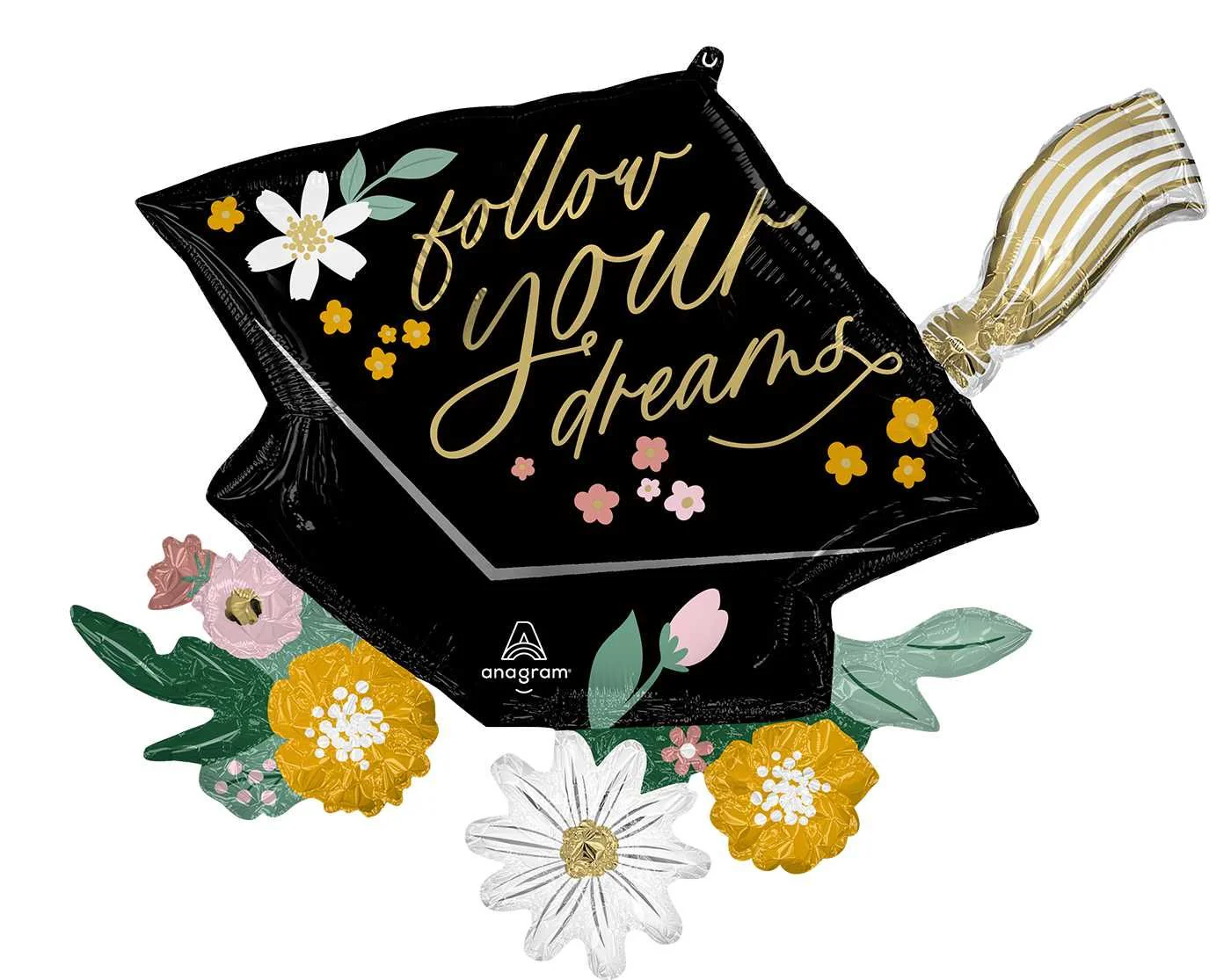 30" Follow Your Dreams Grad Cap Balloon