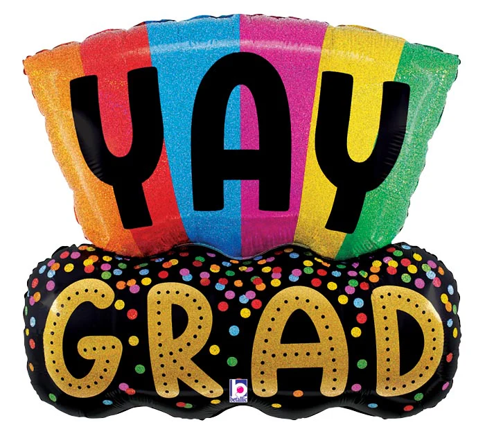 31" Yay Grad Foil Balloon
