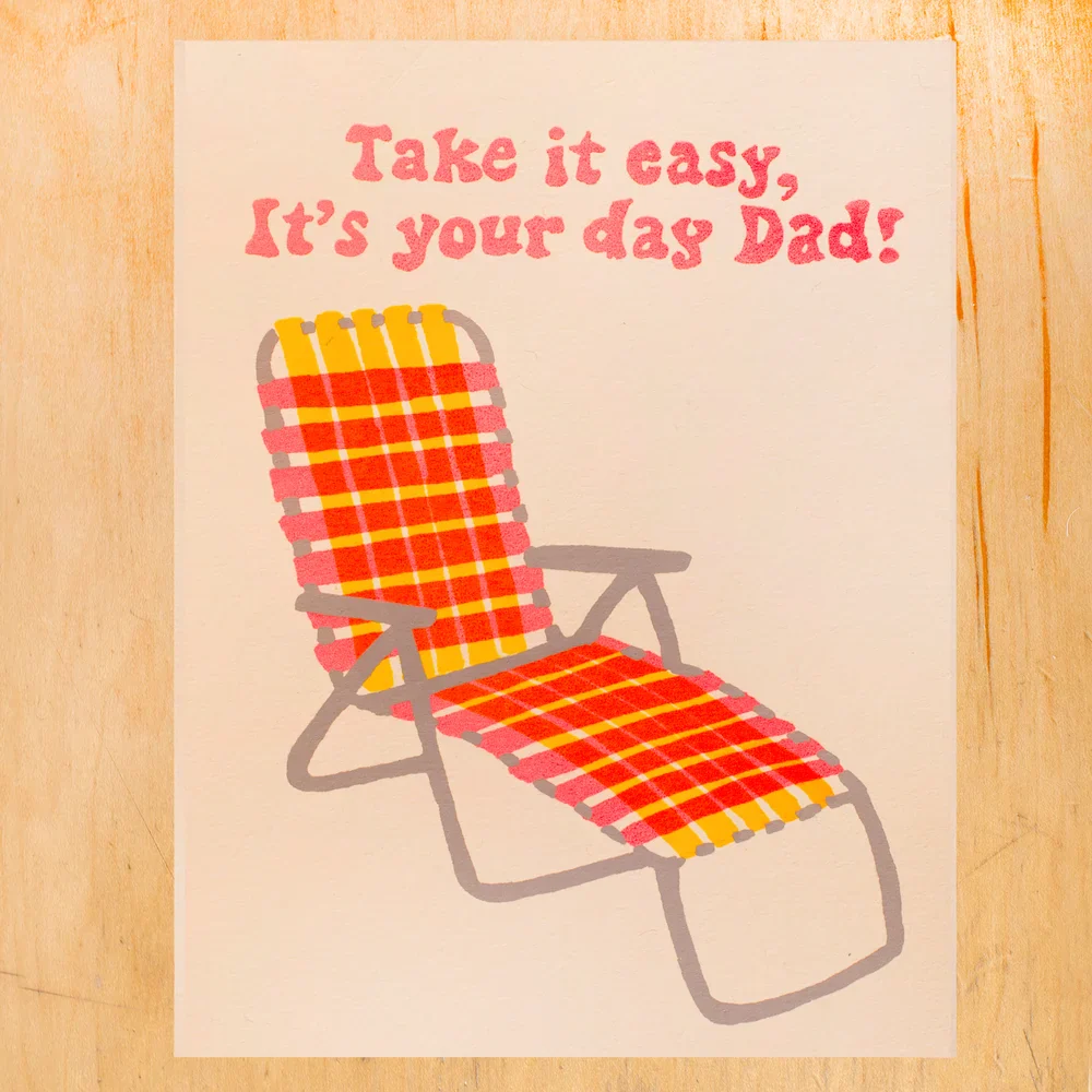 Alphabet Studios Father's Day Card - Take it Easy