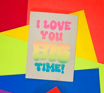 Alphabet Studios Love / Anniversary Card - Big Time