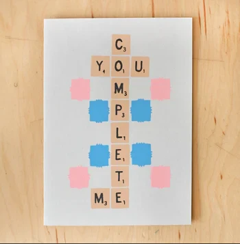Alphabet Studios Love Cards - You Complete Me
