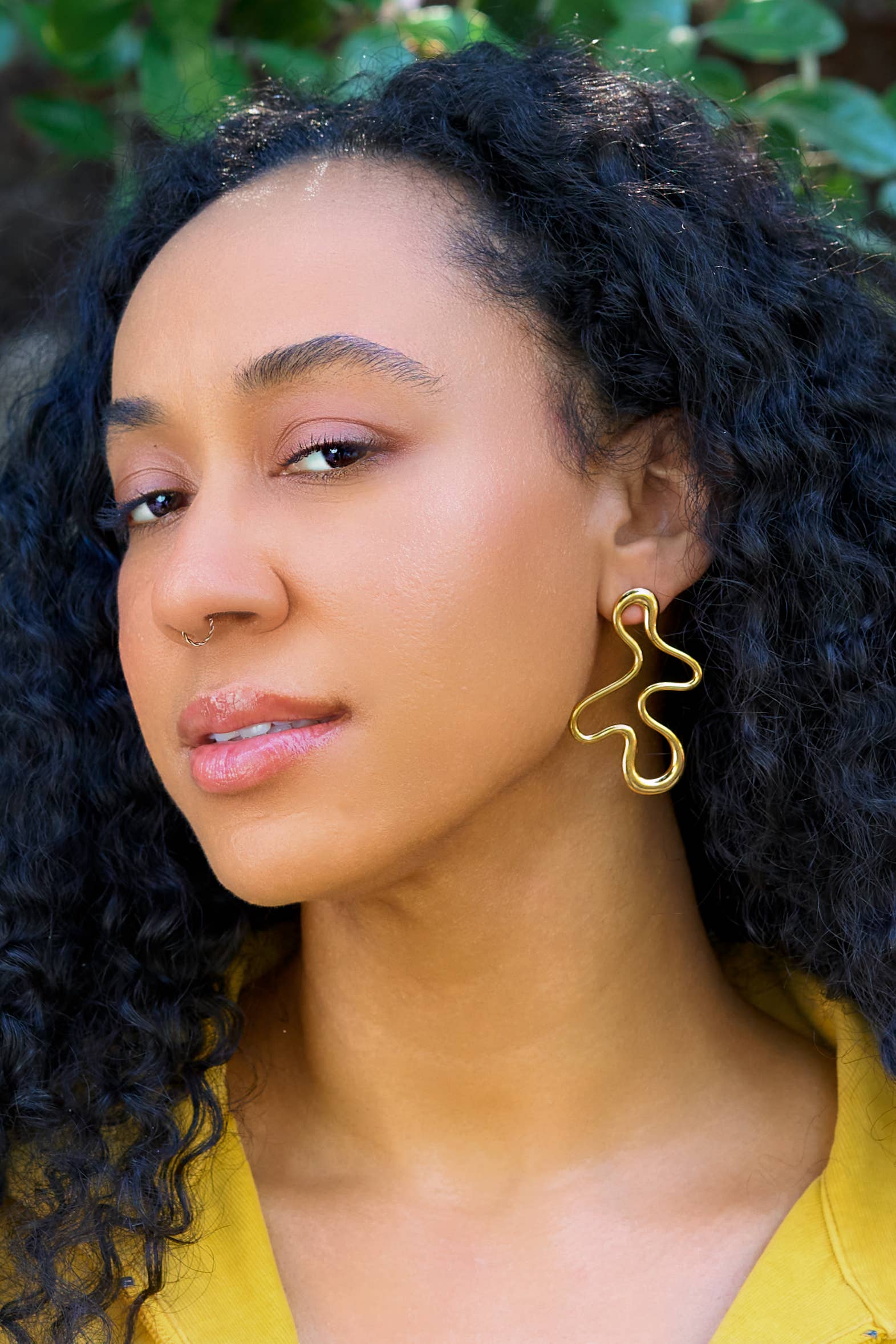 Amoeba Studs - 18K Gold Plated