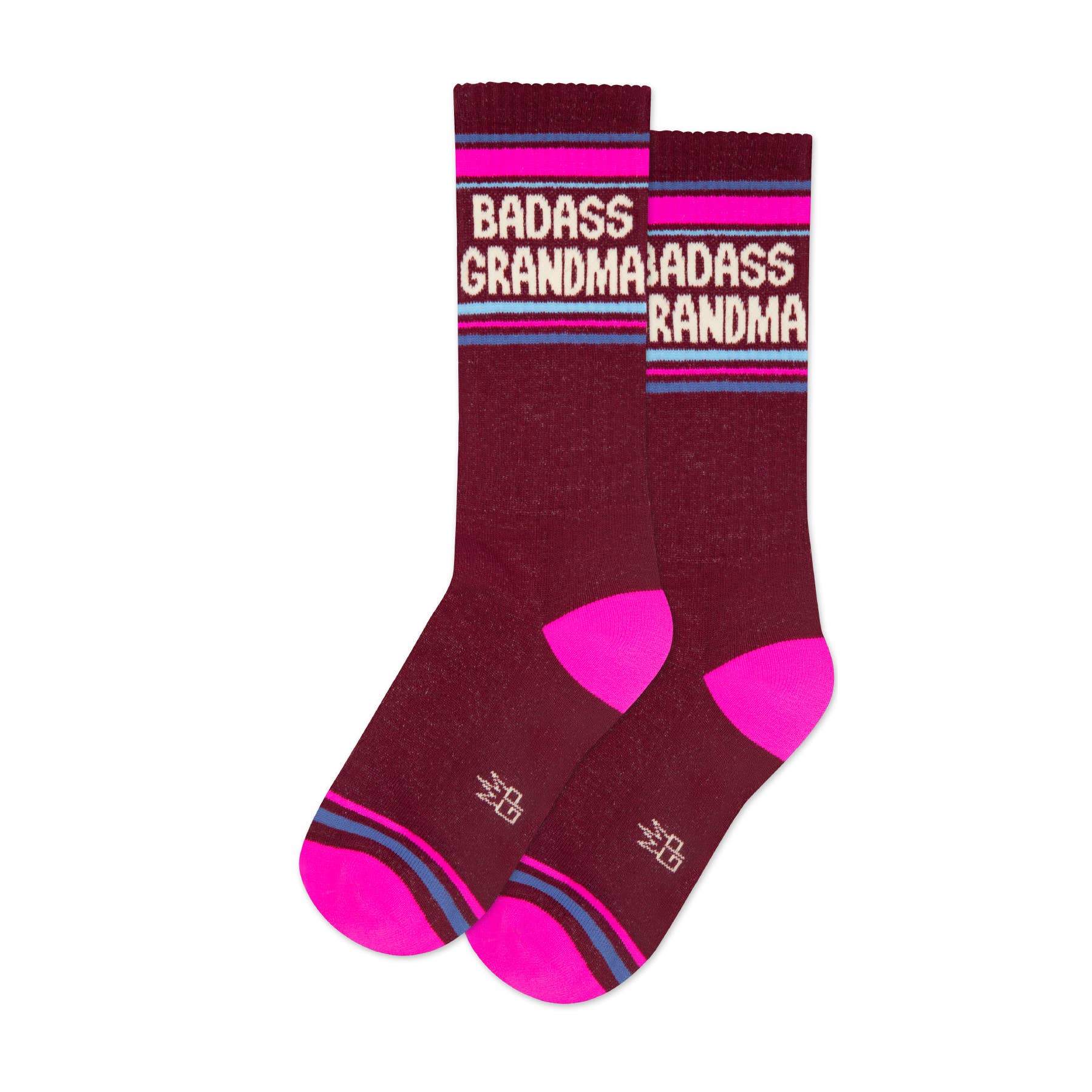 Gumball Poodle Gym Socks 'Badass Grandma'