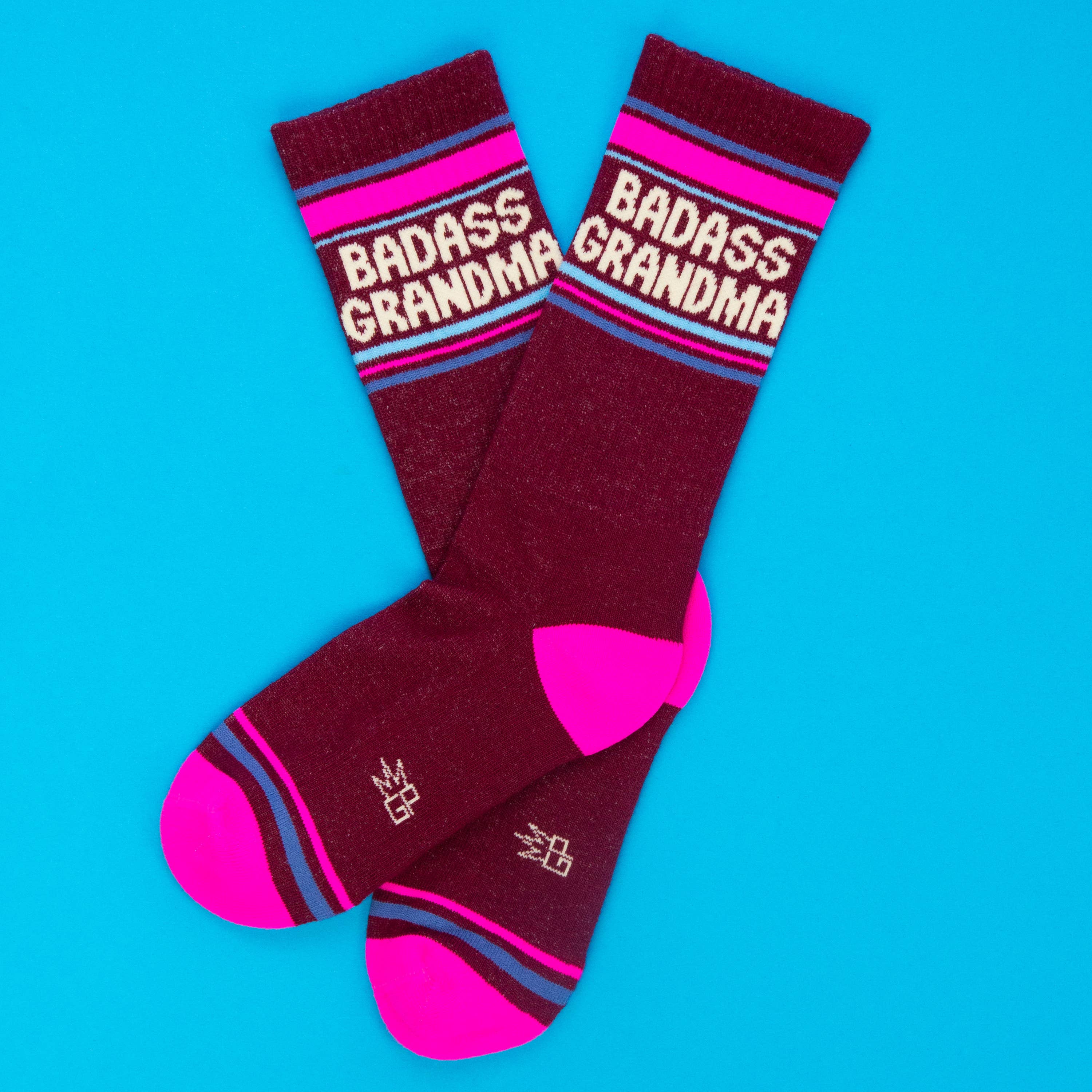 Gumball Poodle Gym Socks 'Badass Grandma' - Image 2