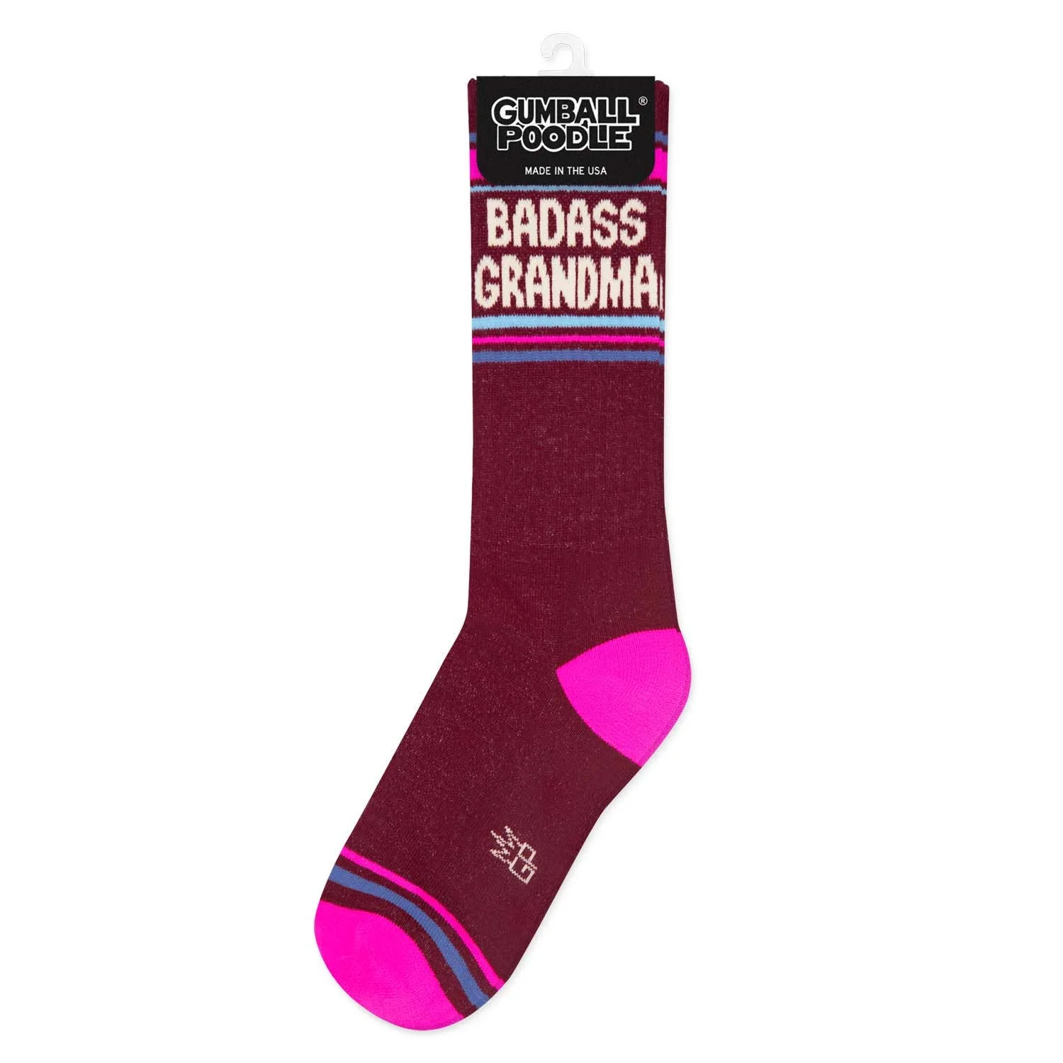 Gumball Poodle Gym Socks 'Badass Grandma' - Image 3