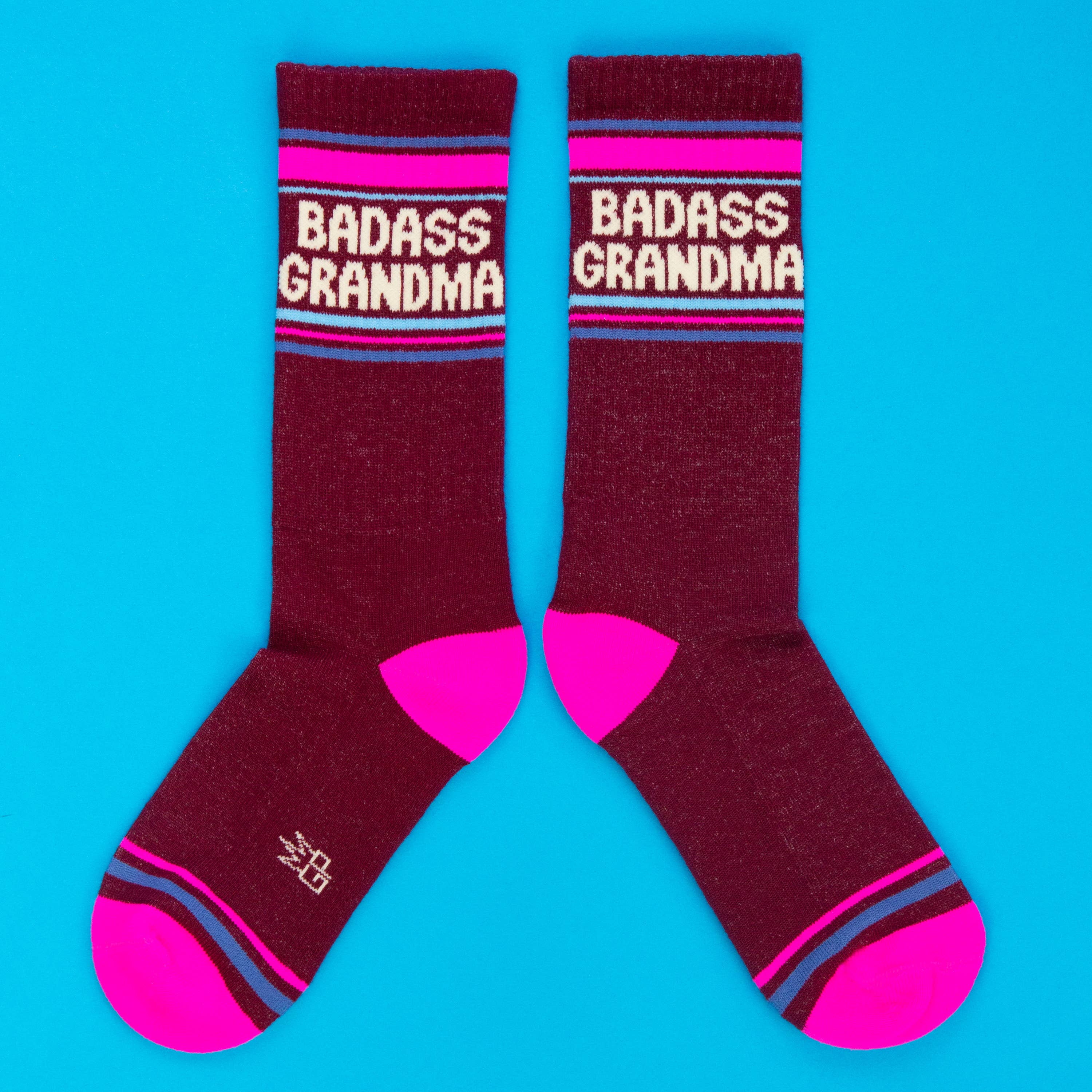 Gumball Poodle Gym Socks 'Badass Grandma' - Image 5
