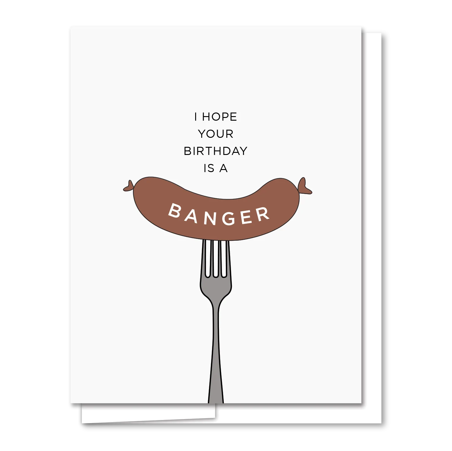 Banger Birthday - Illustrated Funny Birthday Card