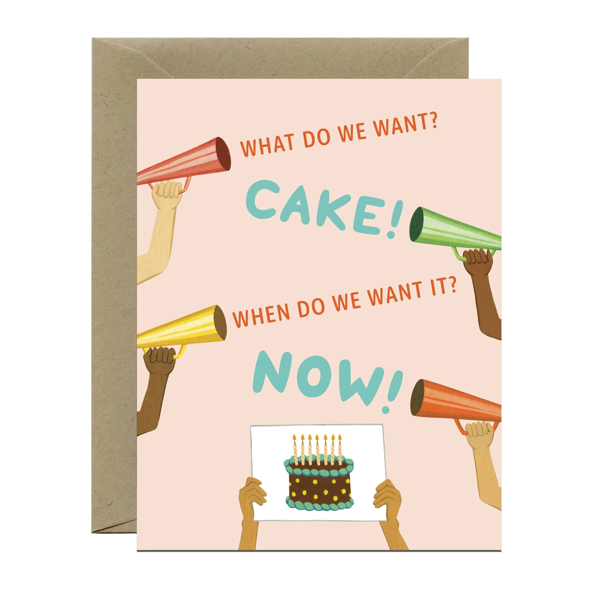 Anthem Rally - CAKE NOW Birthday Card