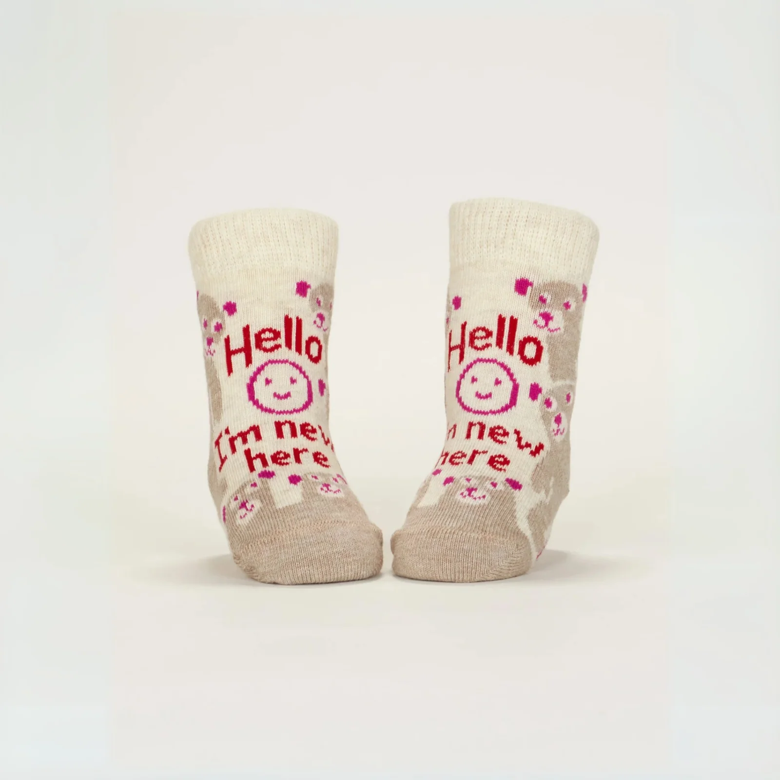 Blue Q Baby Socks Set of 2 Pairs - 'Hello I'm New Here/ Have You Ever Tried Screaming???' - Image 4