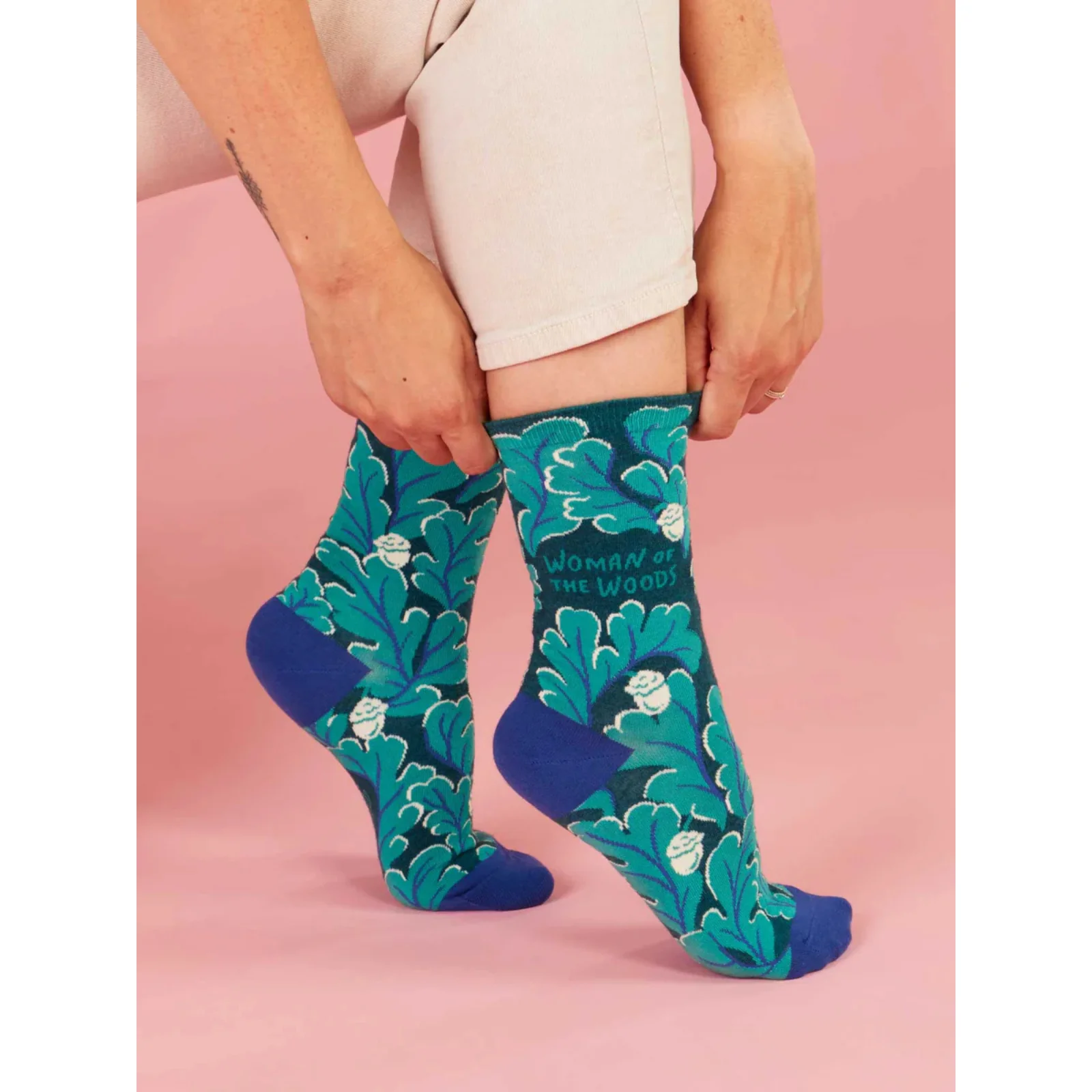 Blue Q Crew Women's Socks 'Woman of the Woods' - Image 3