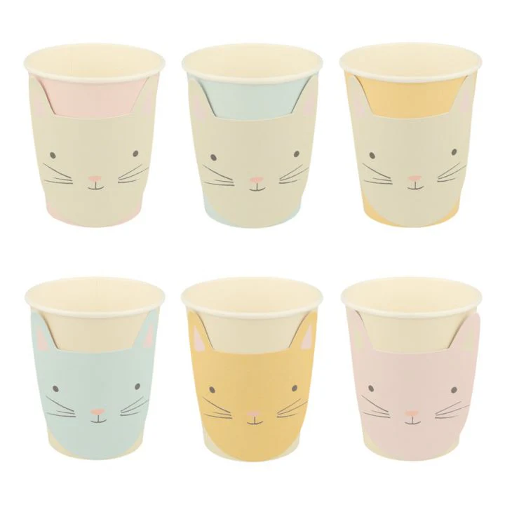 Cute Kitten Cups - Set of 8