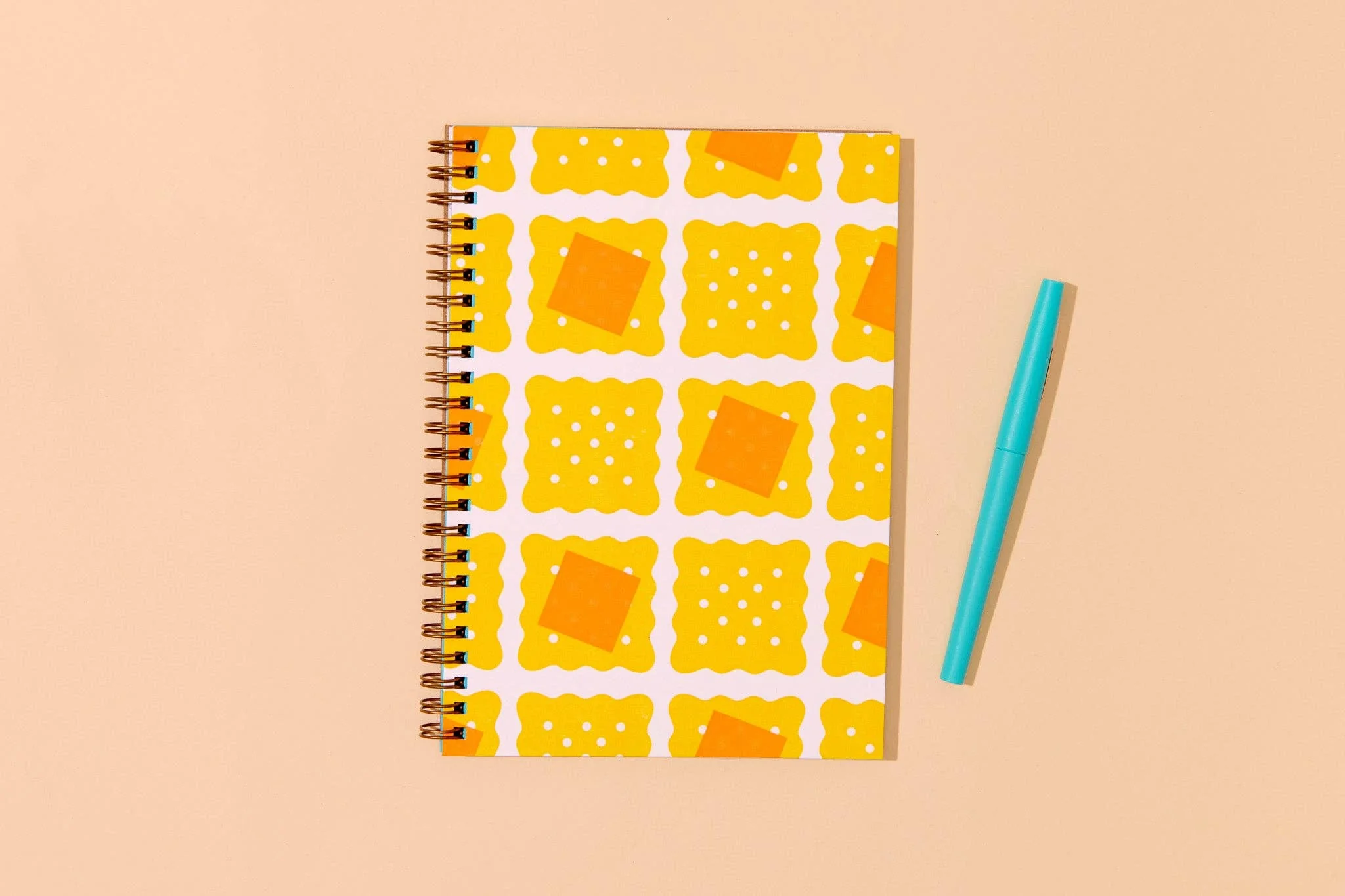 Cheese and Crackers Letterpress Spiral Notebook - Image 3