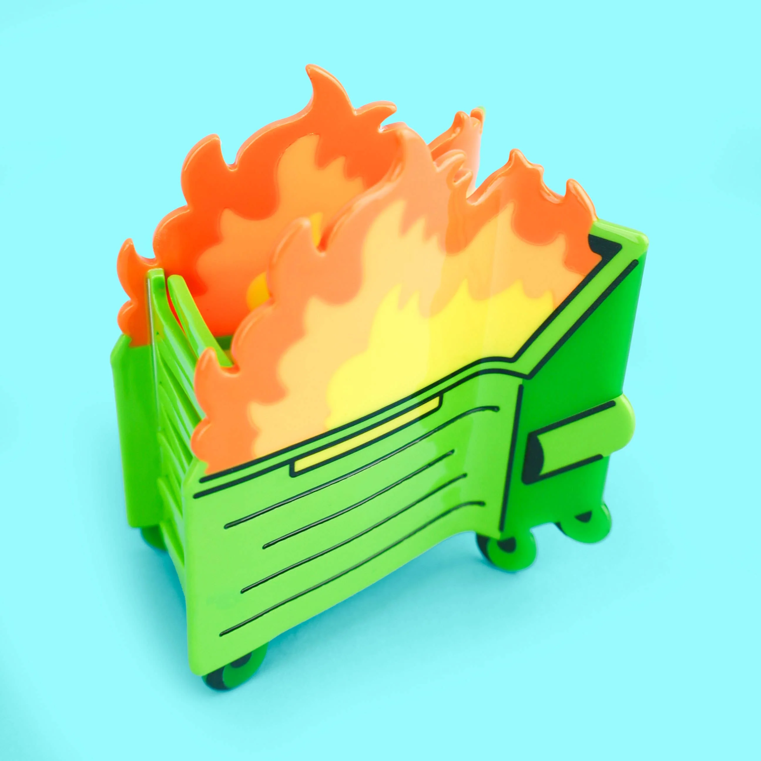 Dumpster Fire Hair Claw - Image 3