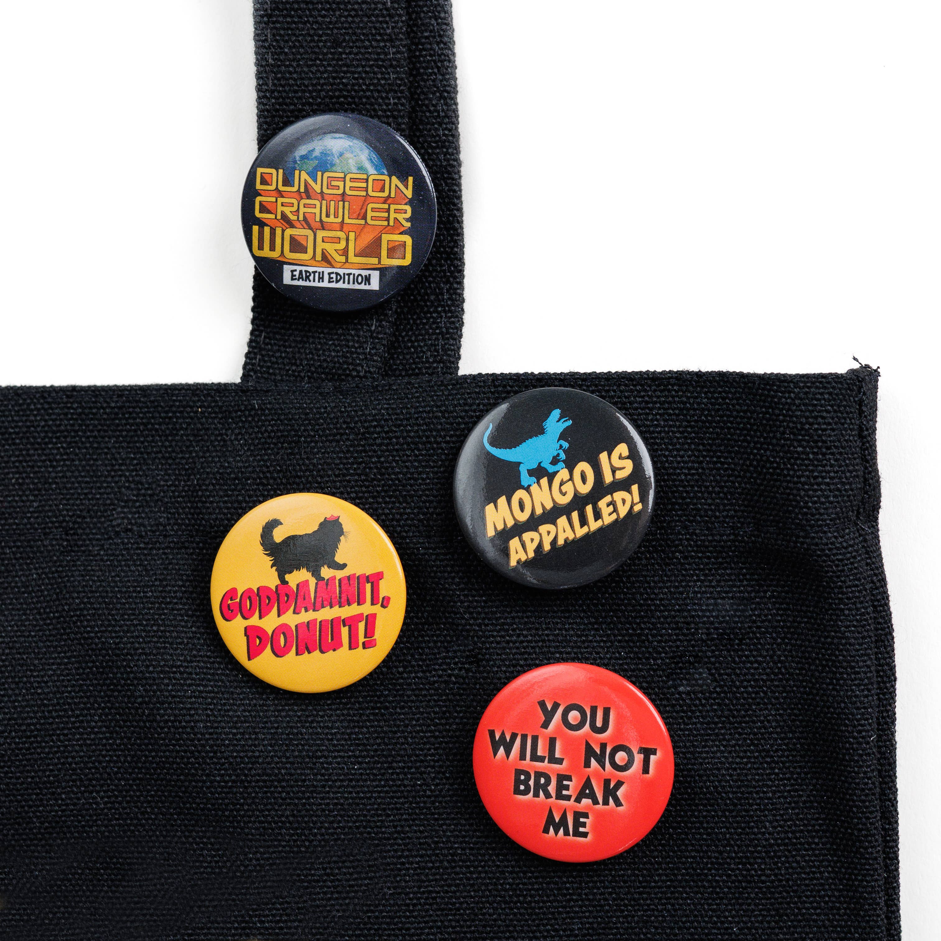 Dungeon Crawler Carl Button Pin Set - Image 2