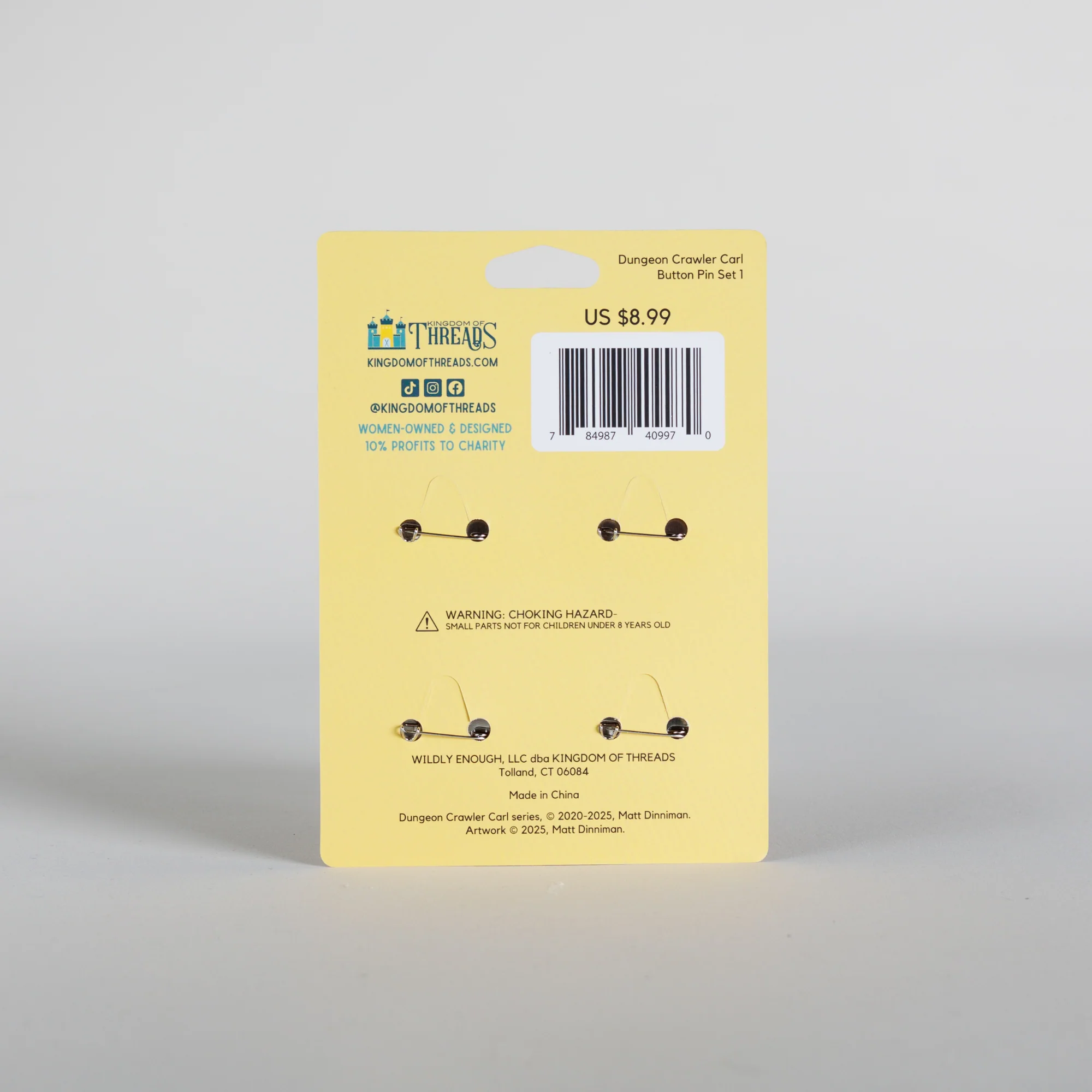 Dungeon Crawler Carl Button Pin Set - Image 4