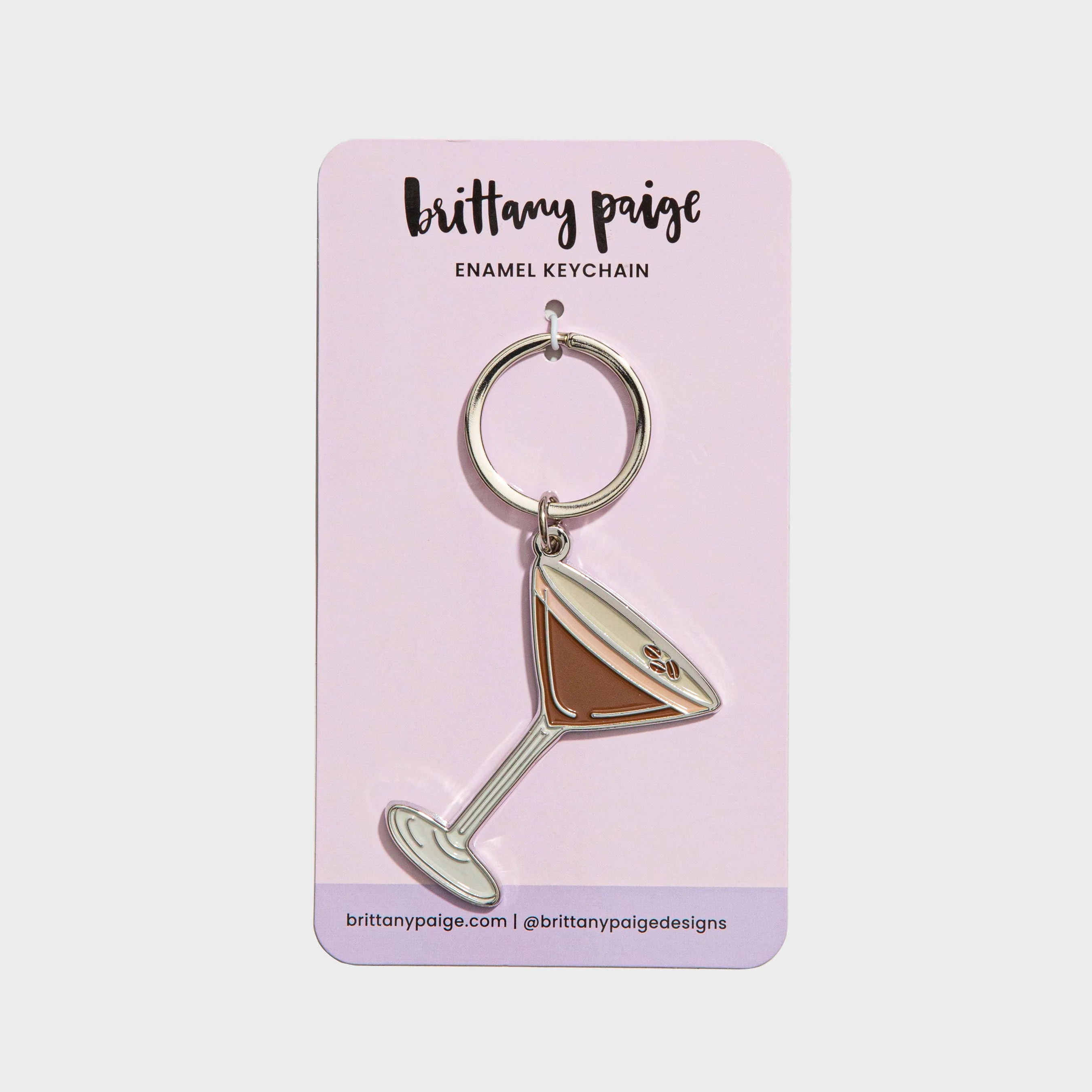 Espresso Martini Enamel Keychain - Image 2