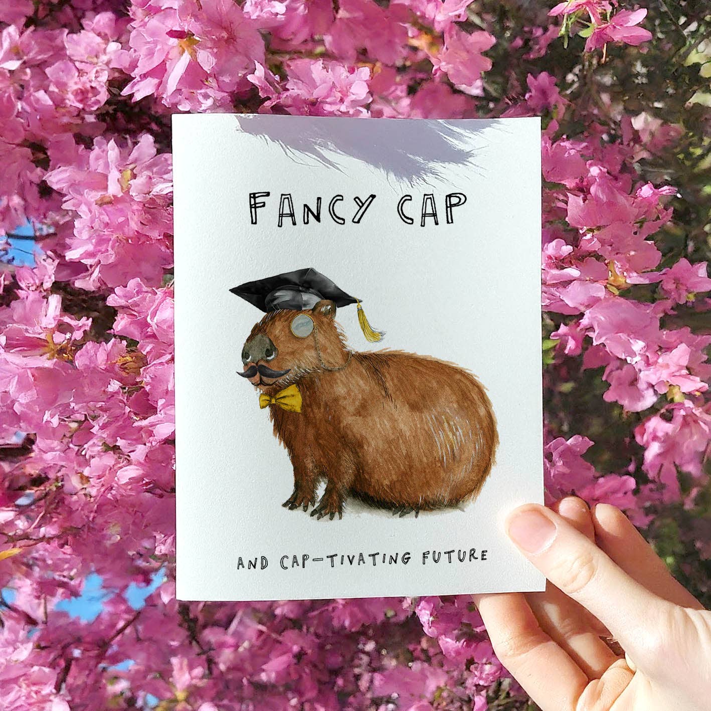 Fancy Capybara Graduation Card - Image 2