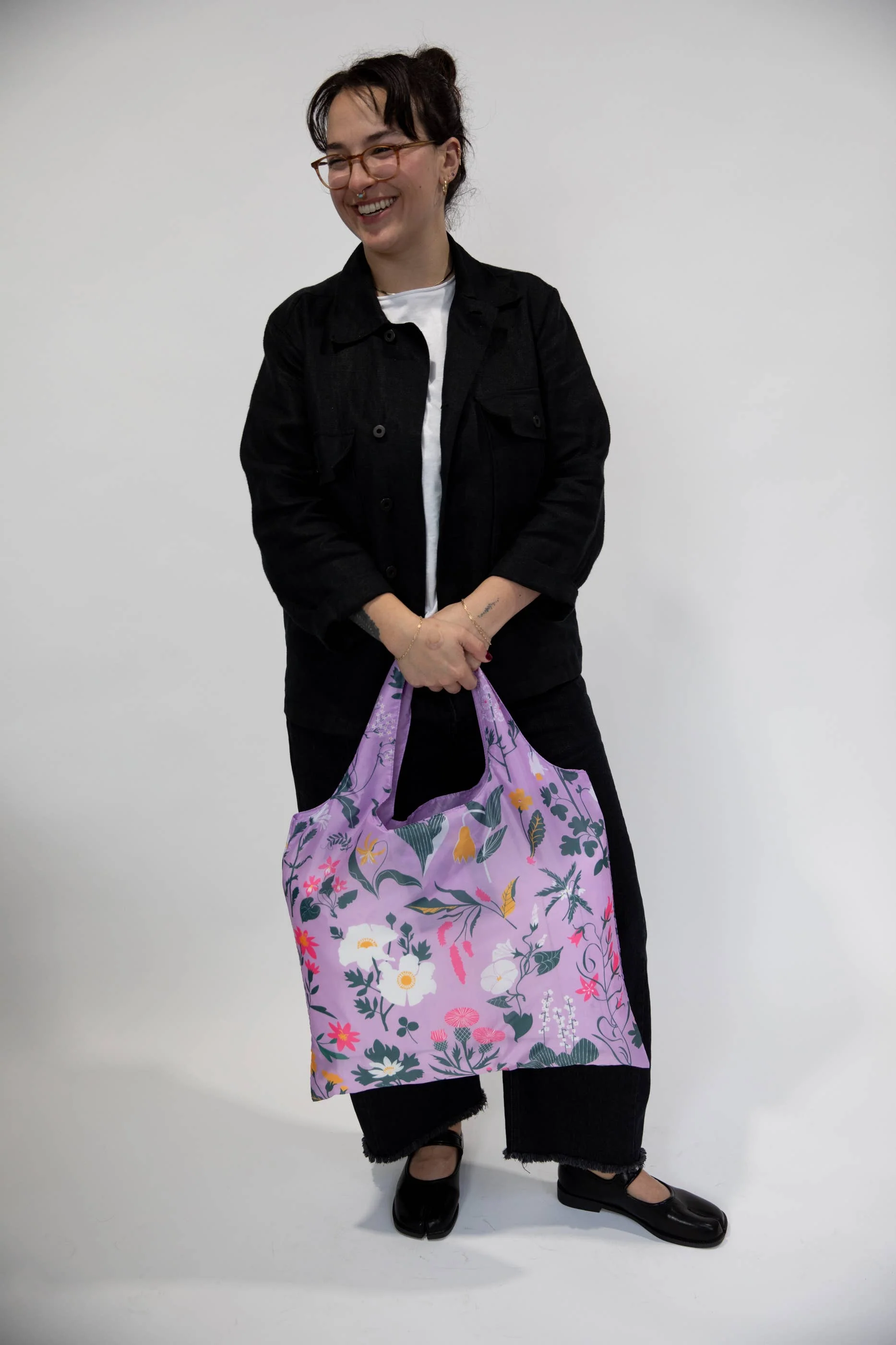Floral Art Sack by Banquet Workshop - Reusable Tote Bag - Image 4