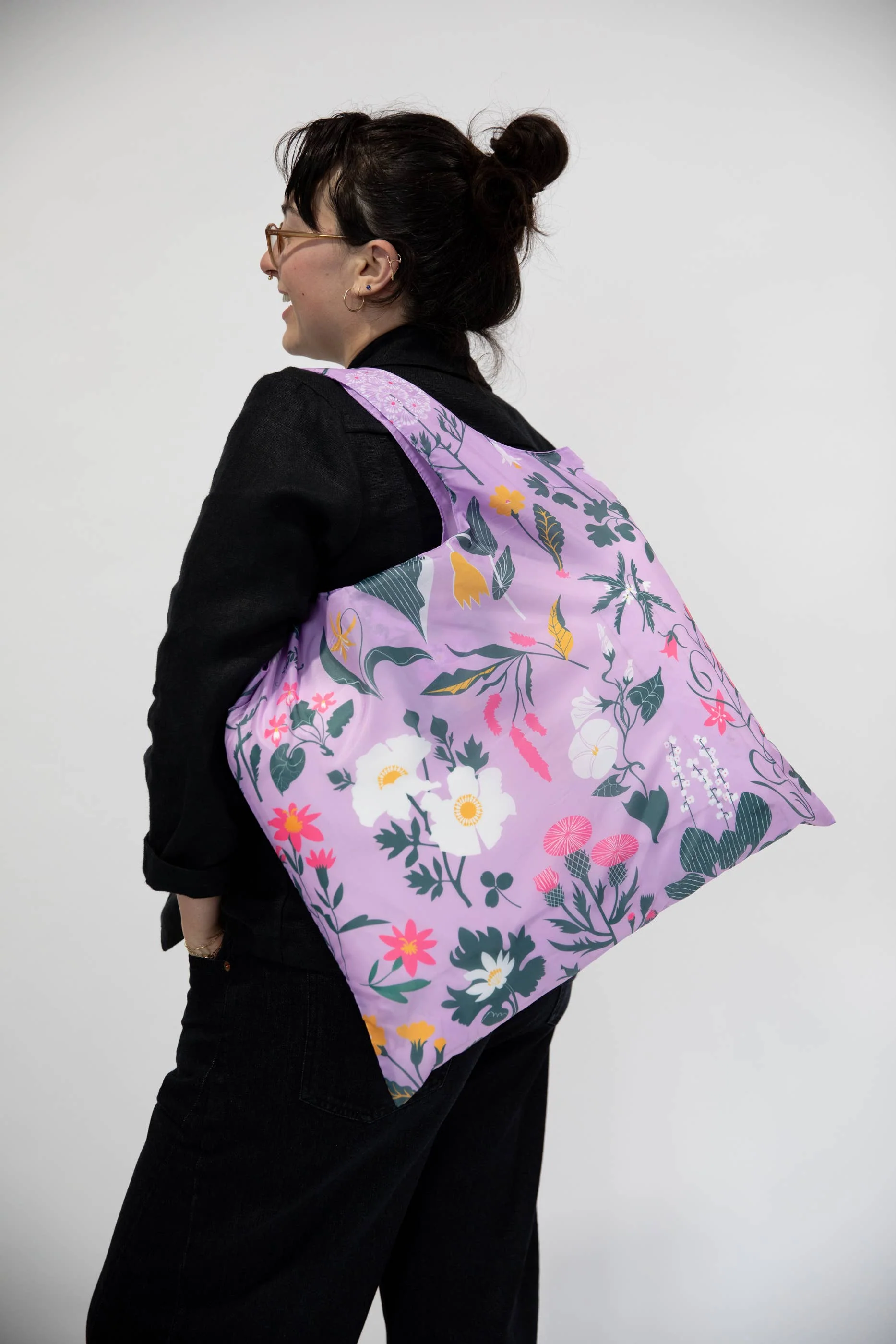 Floral Art Sack by Banquet Workshop - Reusable Tote Bag - Image 5