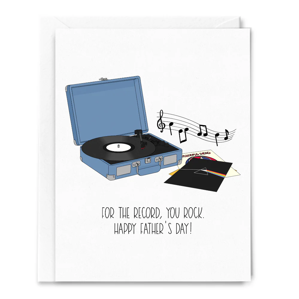 For the Record Father's Day Card