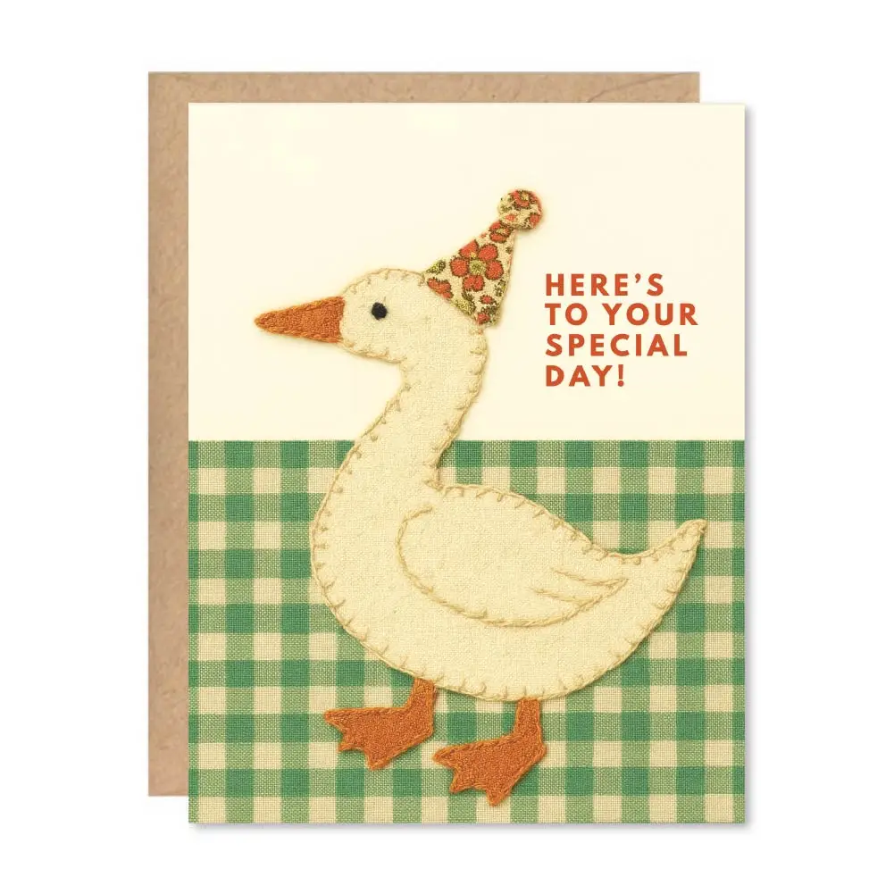 Party Hat Goose Birthday Card