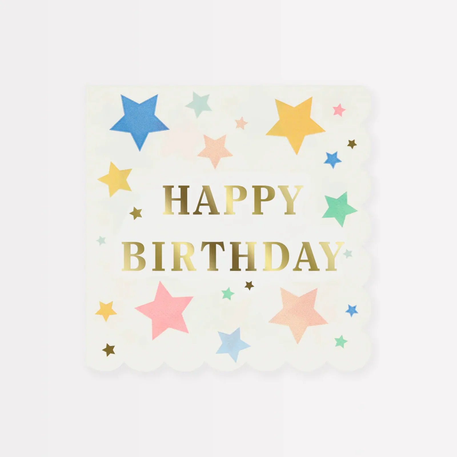 Meri Meri Happy Birthday Stars Small Napkins
