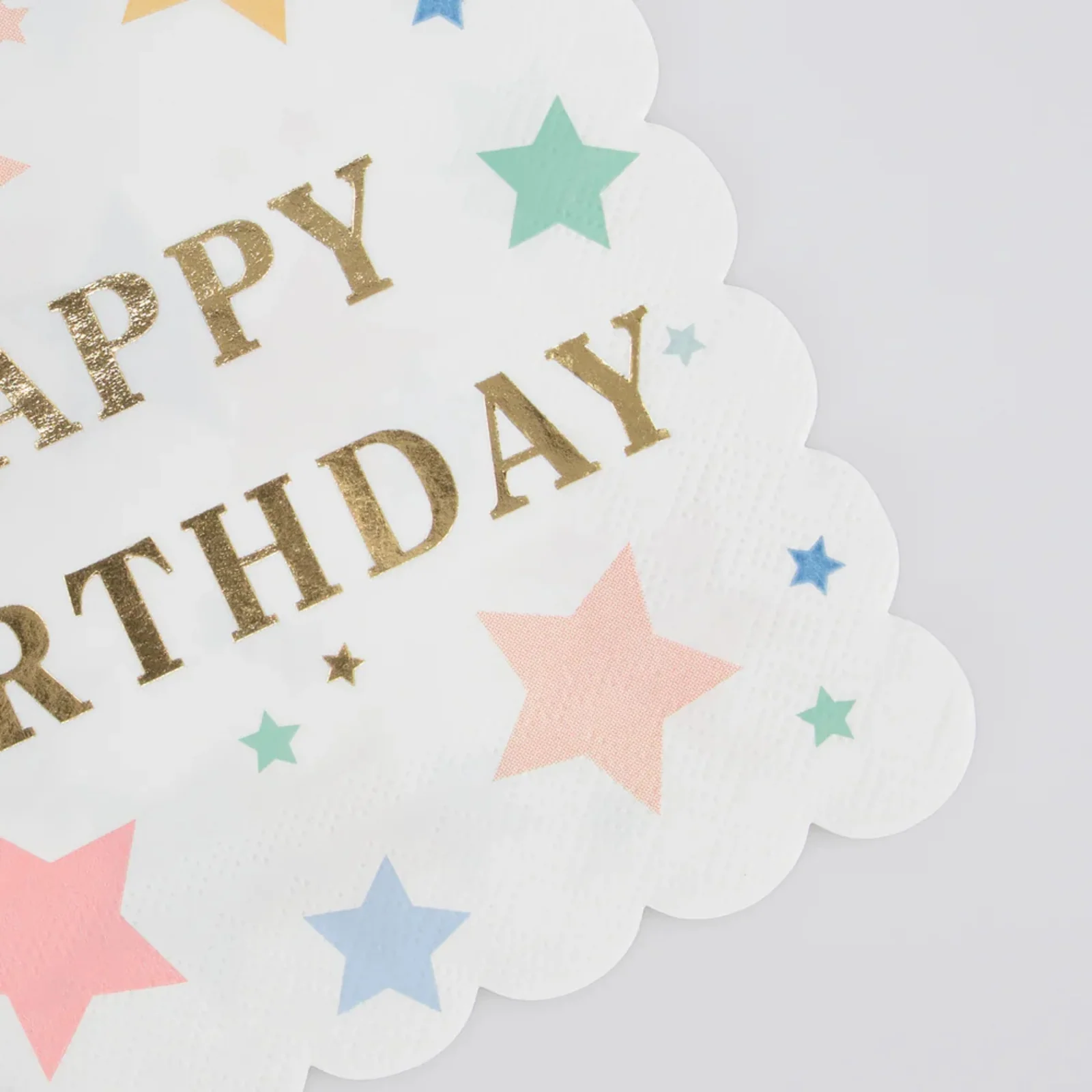 Meri Meri Happy Birthday Stars Small Napkins - Image 2