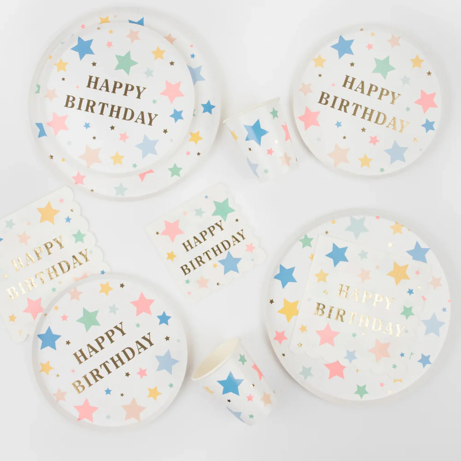 Meri Meri Happy Birthday Stars Small Napkins - Image 3