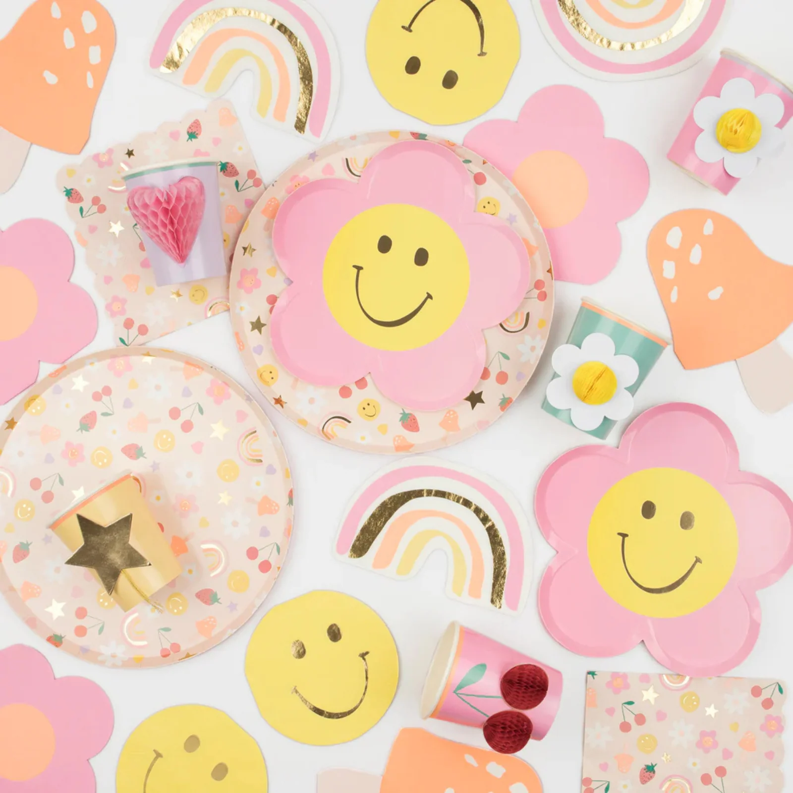 Meri Meri Happy Face Icon Diecut Napkins - Image 2