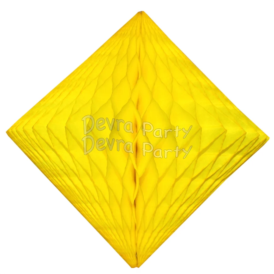 Devra Honeycomb Tissue Paper Decoration Diamond 12" (Multiple Colors Available)