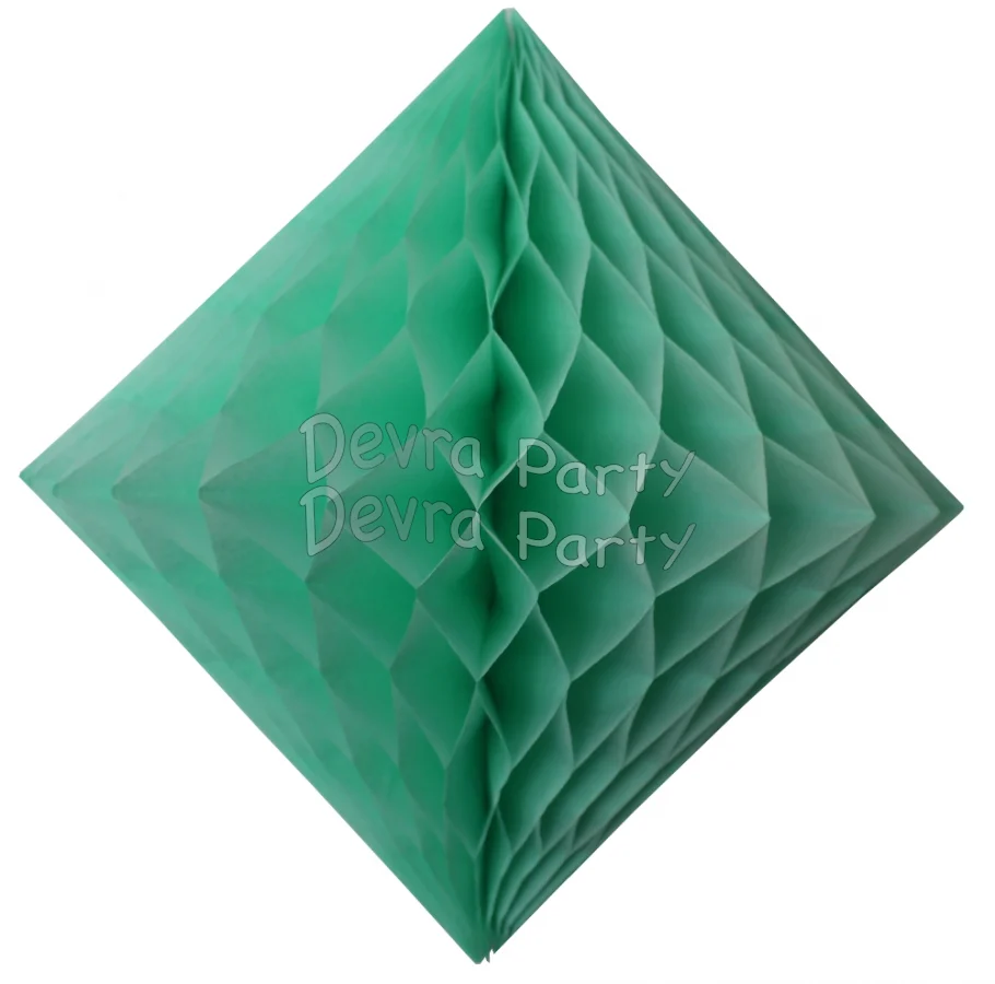 Devra Honeycomb Tissue Paper Decoration Diamond 12" (Multiple Colors Available) - Image 5