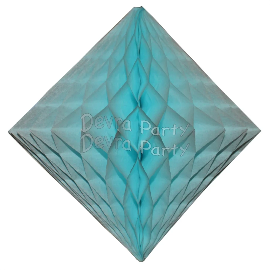 Devra Honeycomb Tissue Paper Decoration Diamond 12" (Multiple Colors Available) - Image 6