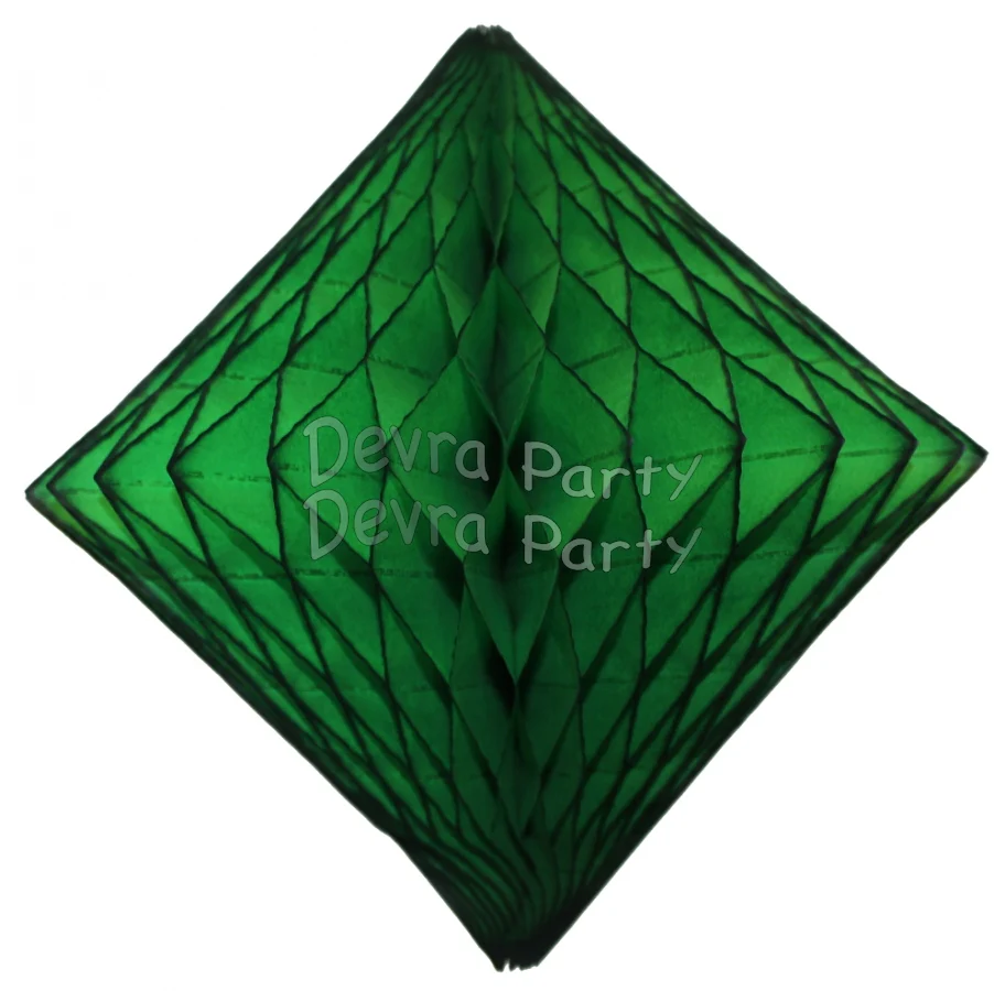 Devra Honeycomb Tissue Paper Decoration Diamond 12" (Multiple Colors Available) - Image 9