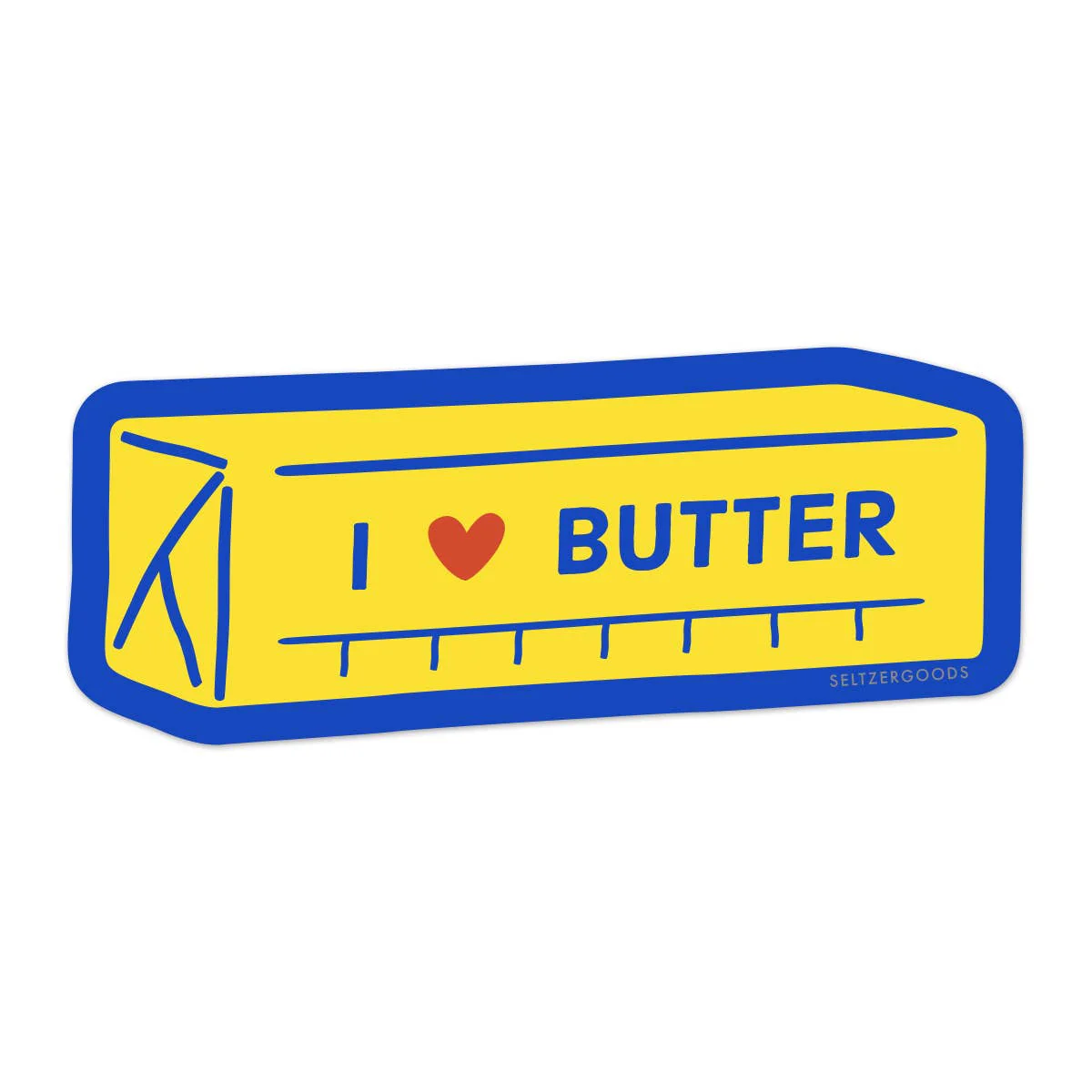 I Love Butter Sticker