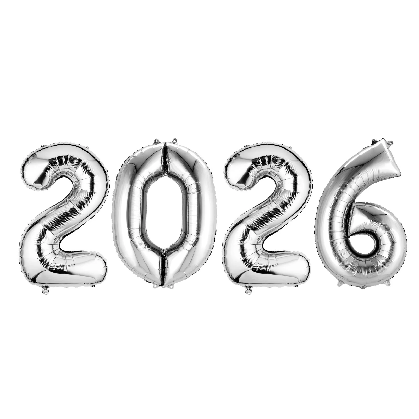 JUMBO 34" 2026 Balloons - Silver
