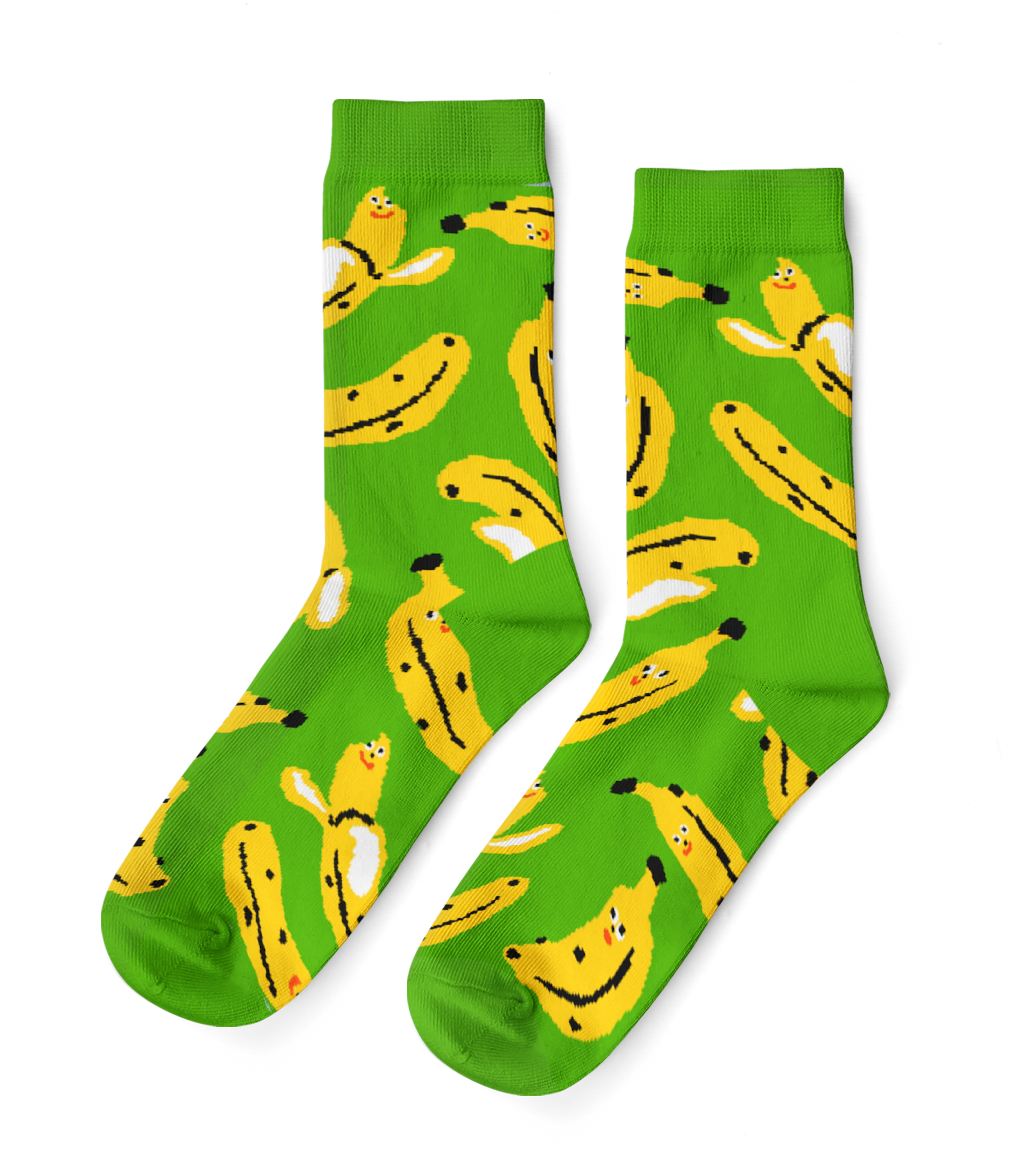 Yellow Owl + Kristina Micotti Large Crew Socks - Banana