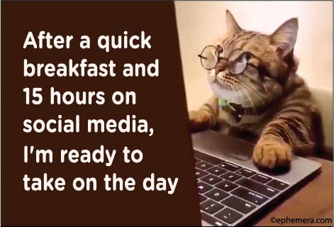 After a Quick Breakfast - Magnet