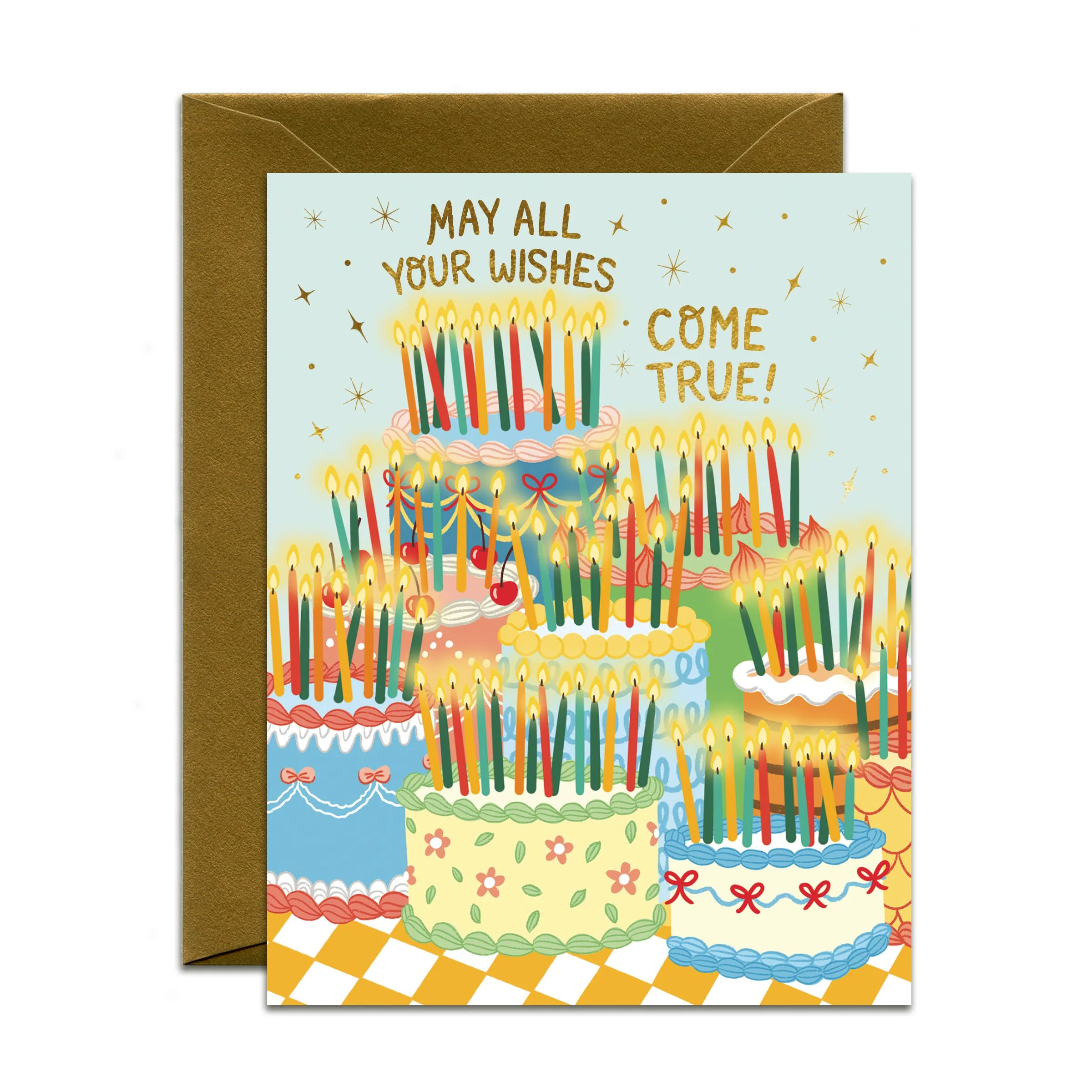 Retro So Many Candles Birthday Card