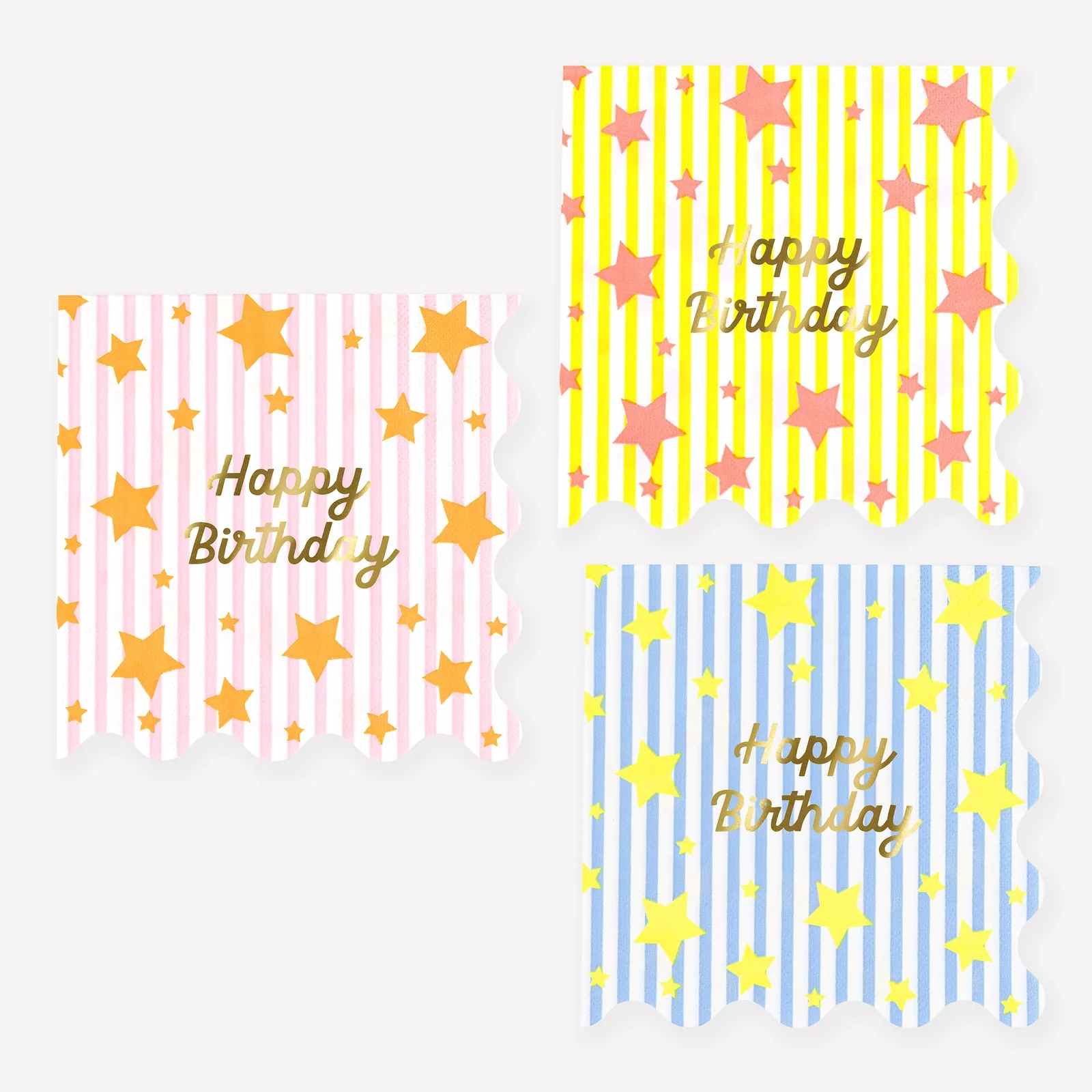 Meri Meri Bright Star Happy Birthday Napkins