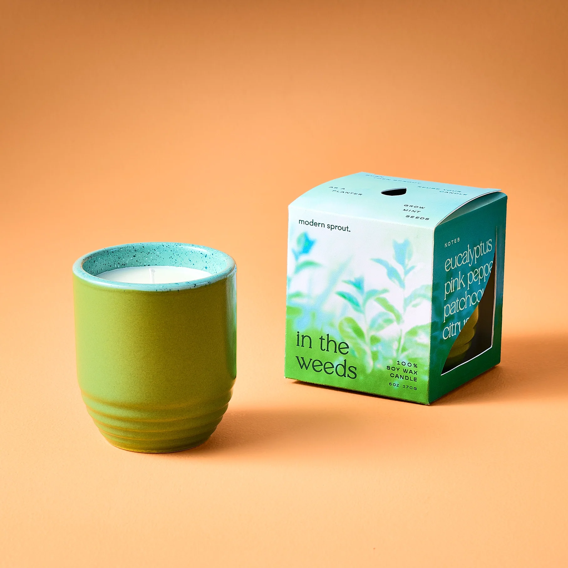Modern Sprout Garden Vibes Candle/Planter - Image 2