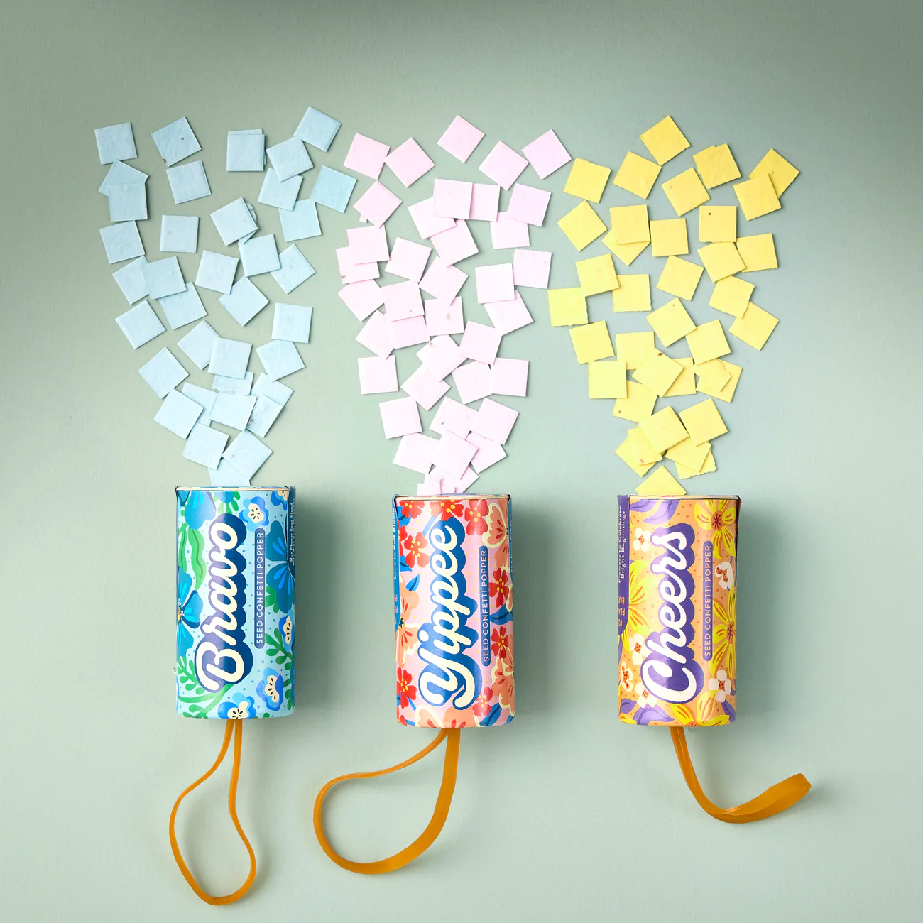 Modern Sprout Seed Confetti Poppers