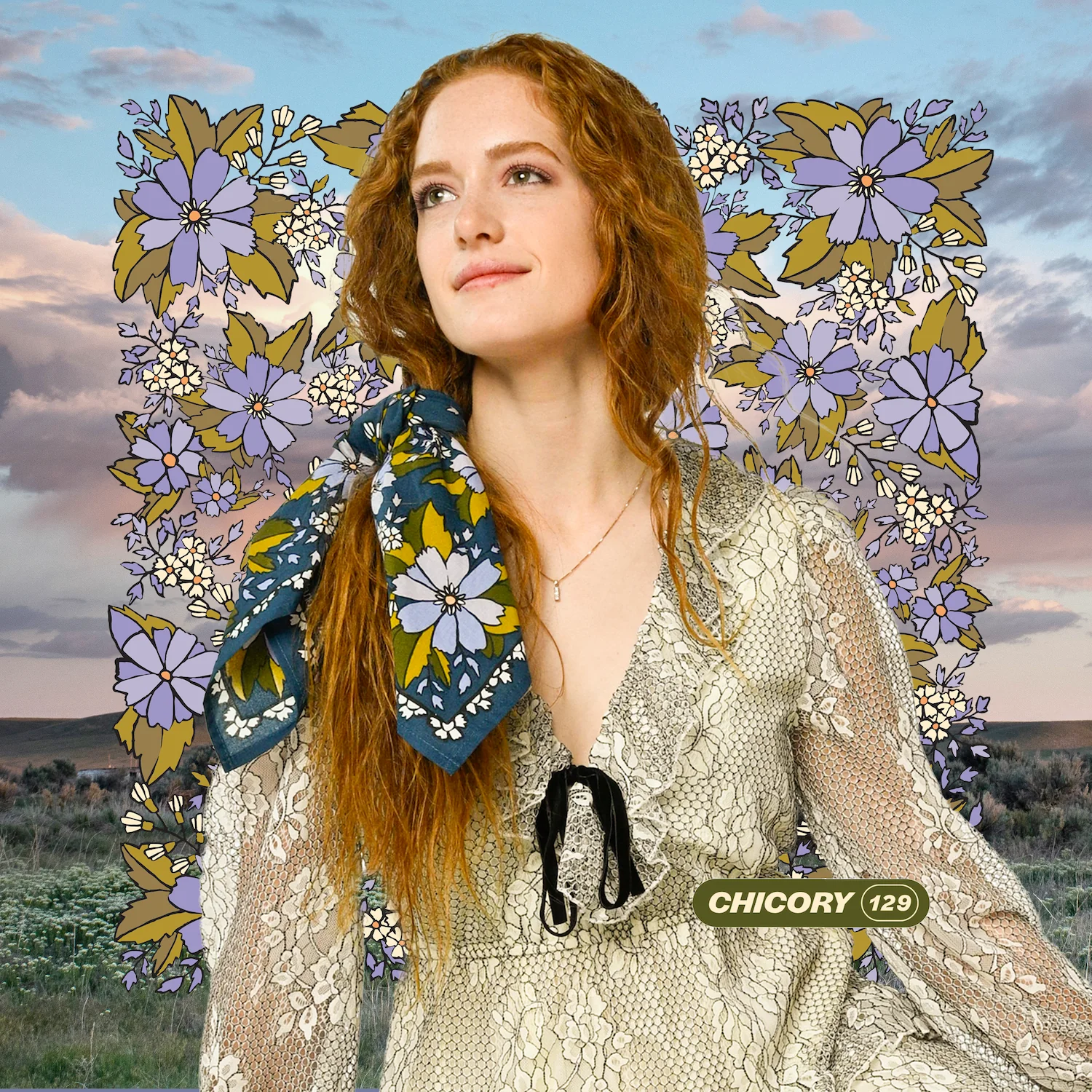 No. 129 Chicory Bandana - Image 2