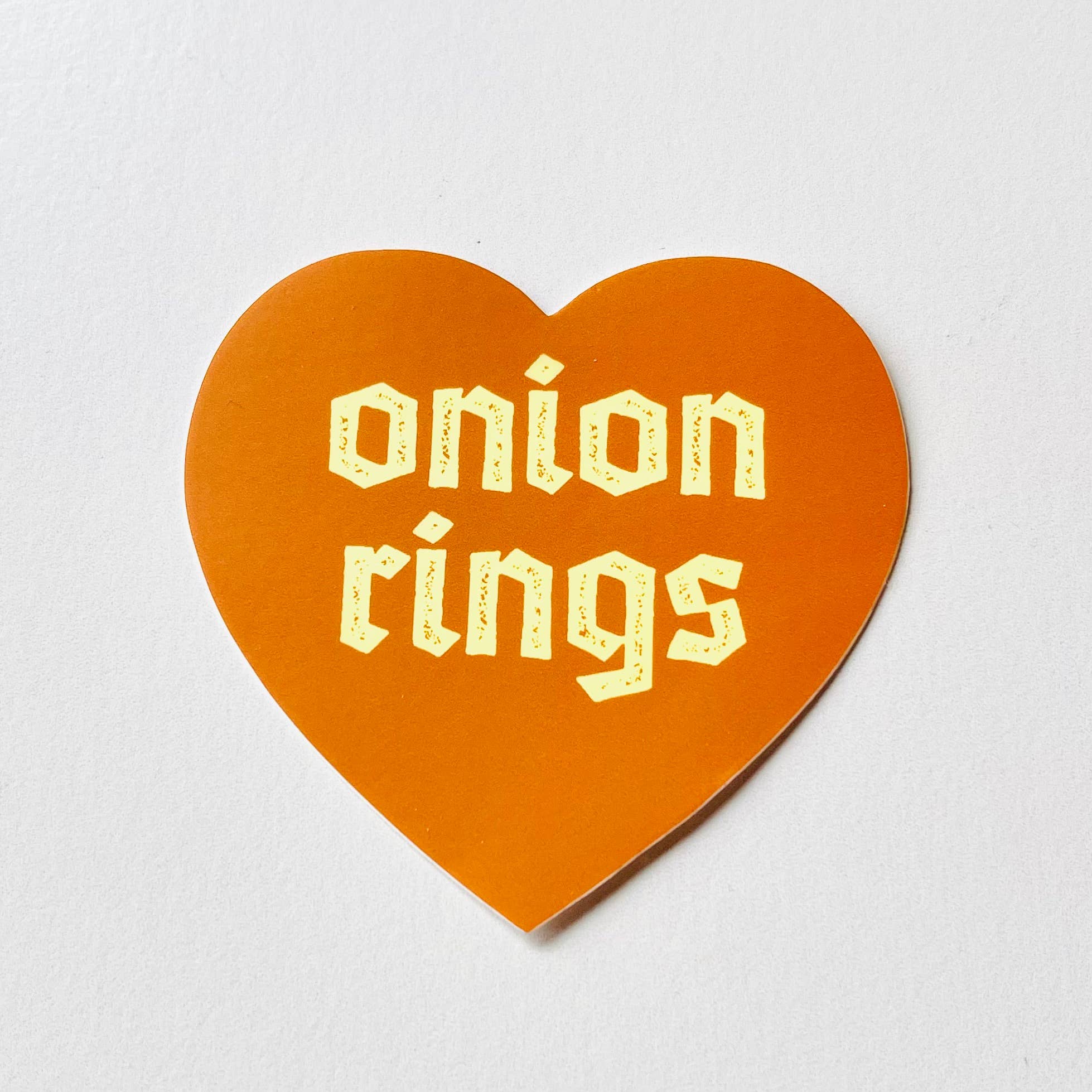 Onion Rings Heart Sticker - Image 2
