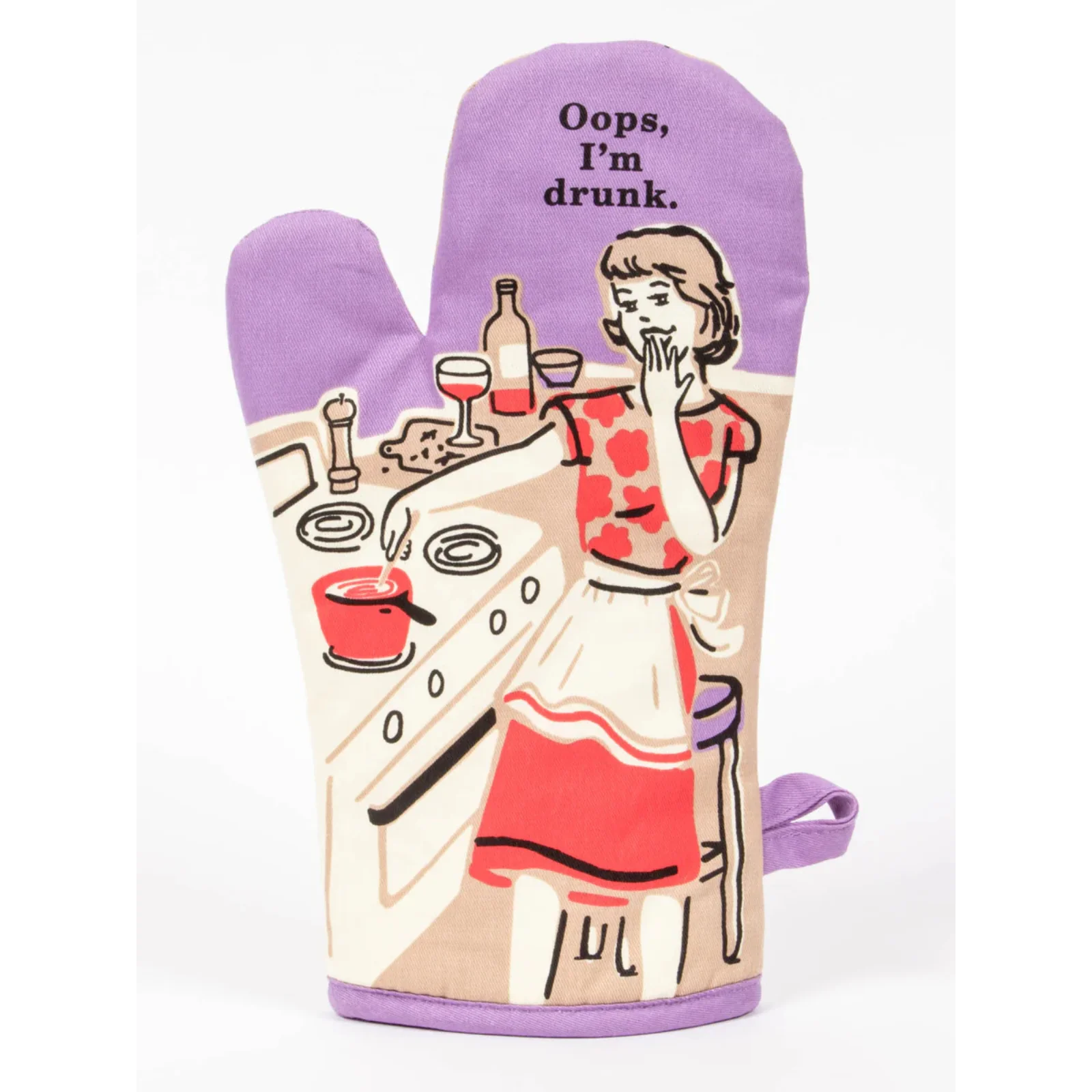 Blue Q Oven Mitt 'Oops, I'm Drunk'