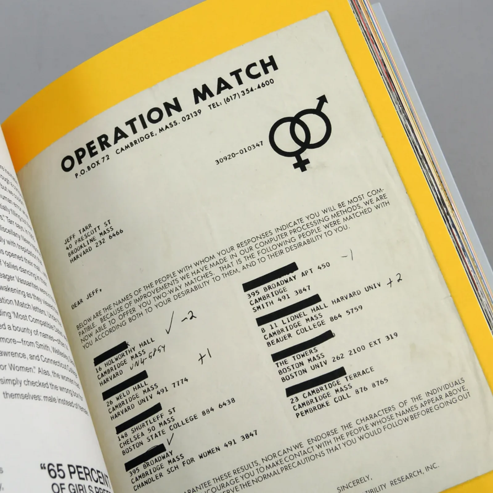 Operation Match: Jeff Tarr and the Invention of Computer Dating - Image 2