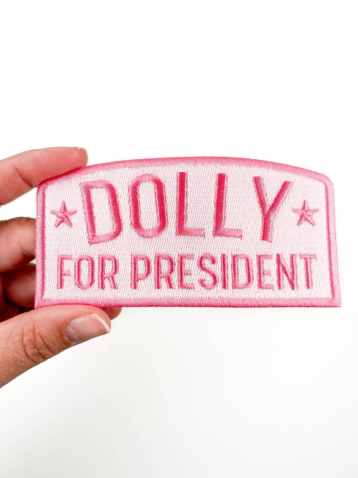 Oversized Dolly for President Pink Patch