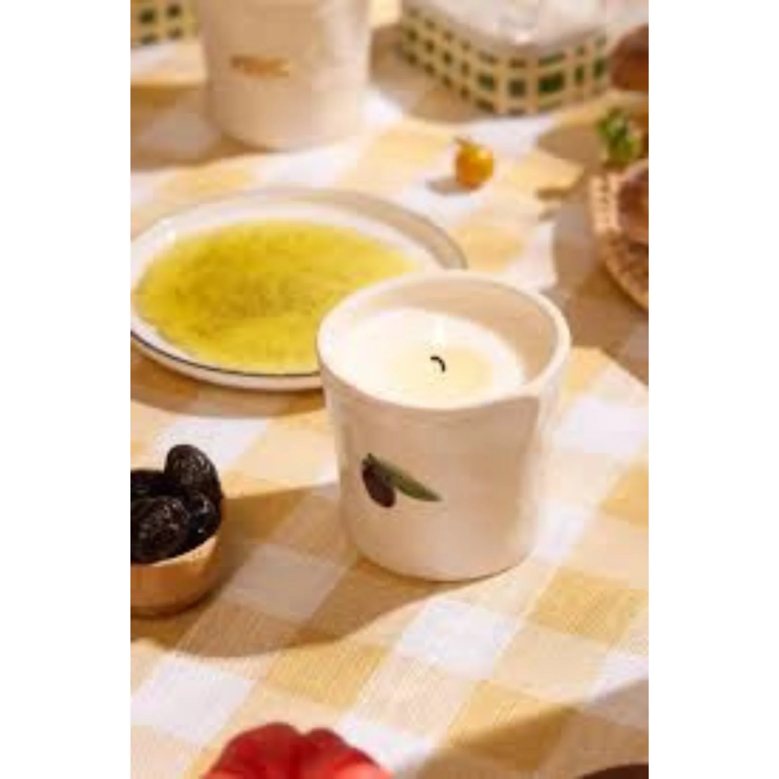 Paddywax Bistro Embossed Ceramic 8.0oz Candle - Fig & Olive - Image 2