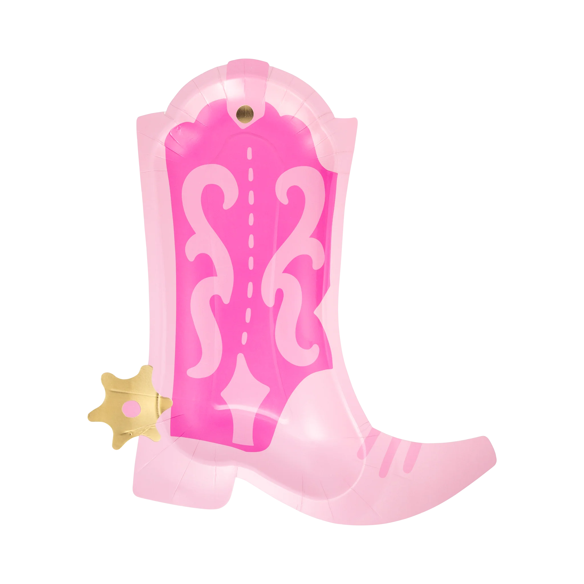 Cowgirl Pink Boot Shaped Plate