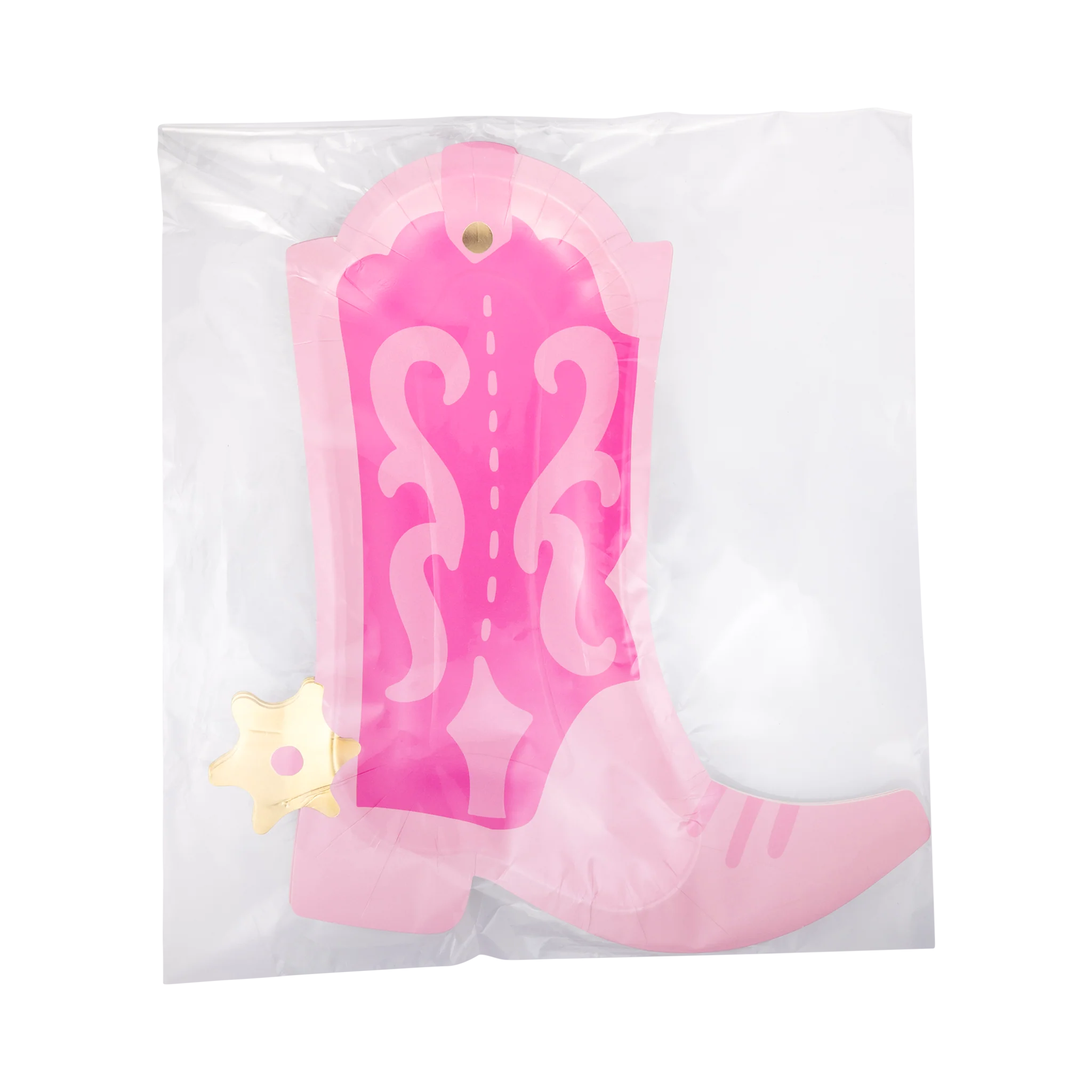 Cowgirl Pink Boot Shaped Plate - Image 3