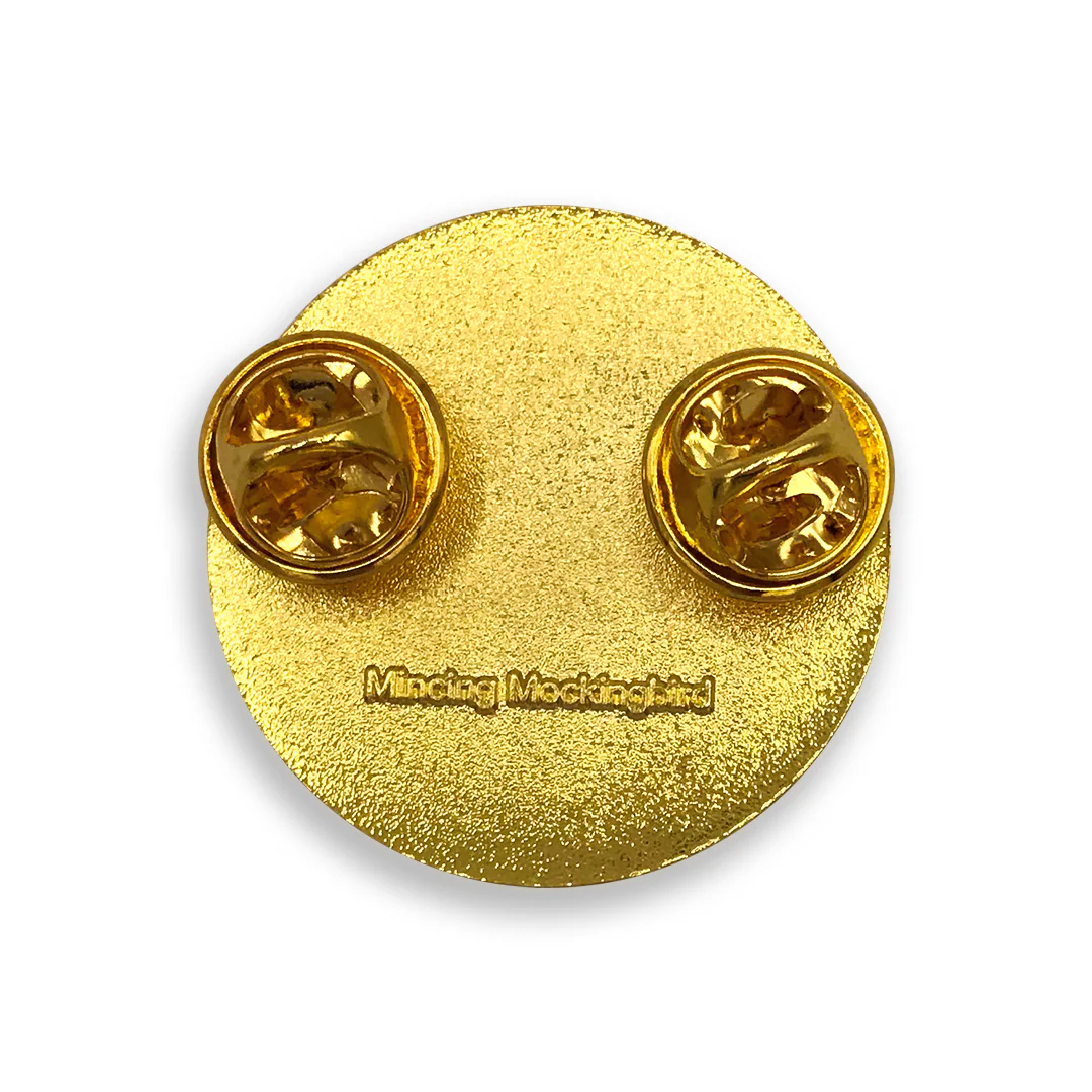 I Poop on Fascists Enamel Pin - Image 3